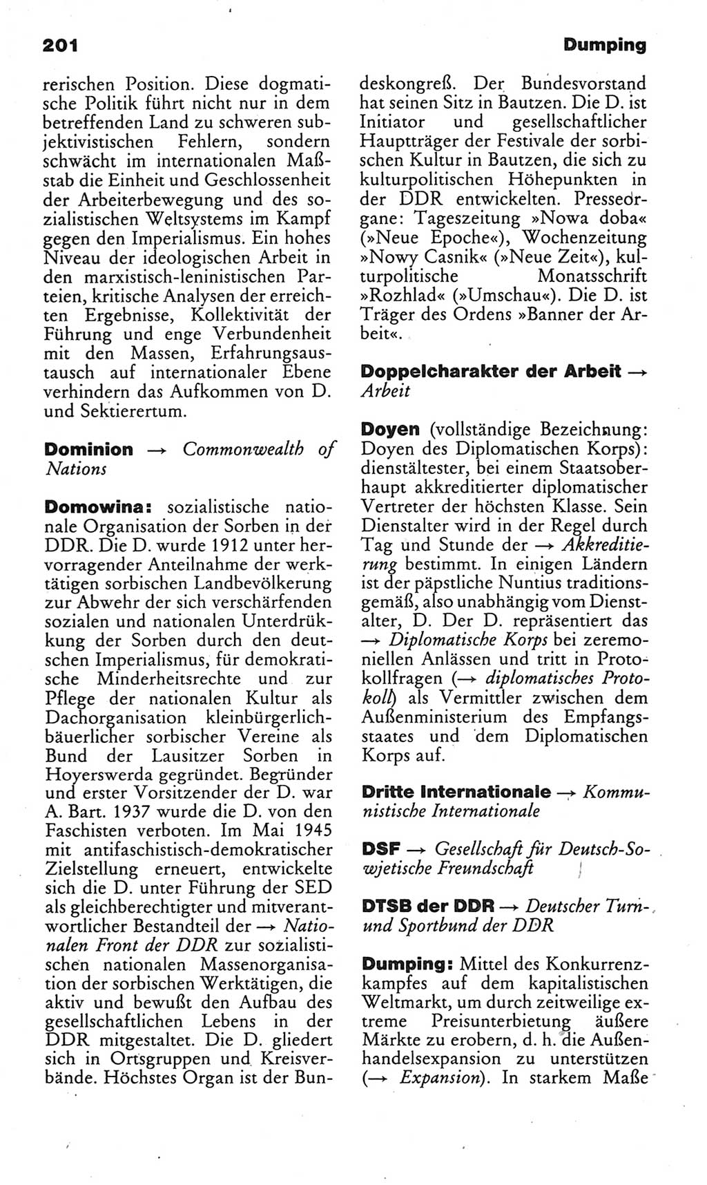 Kleines politisches Wörterbuch [Deutsche Demokratische Republik (DDR)] 1985, Seite 201 (Kl. pol. Wb. DDR 1985, S. 201)