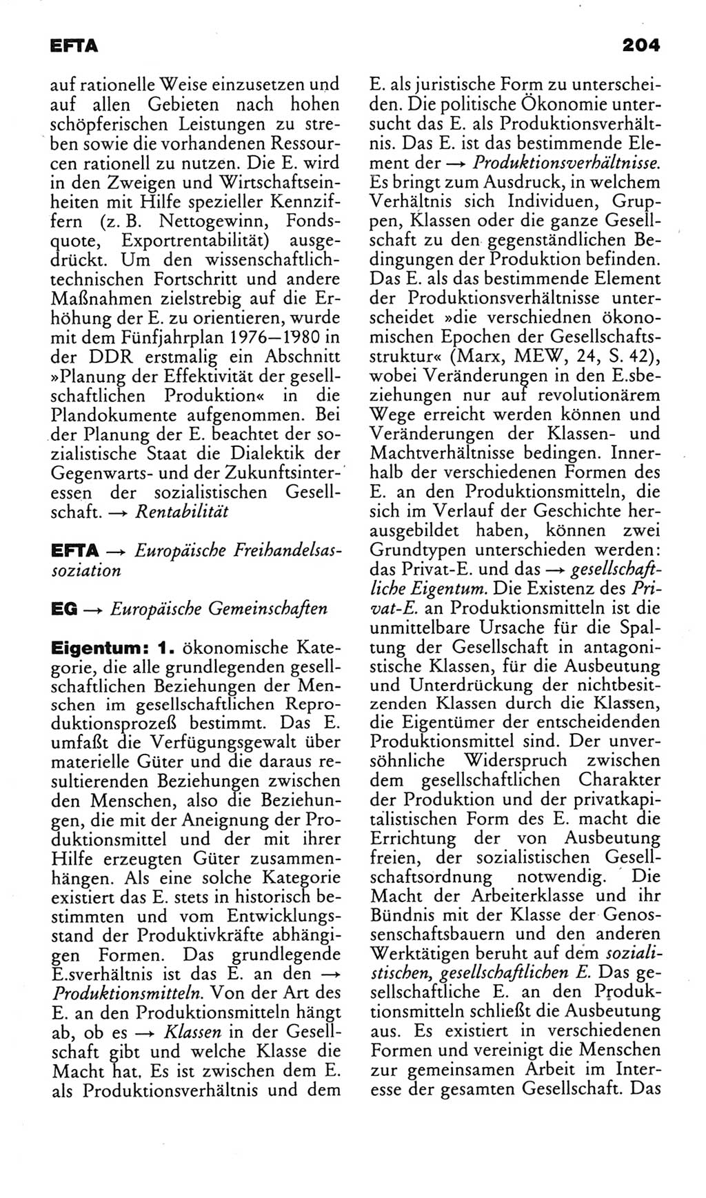 Kleines politisches Wörterbuch [Deutsche Demokratische Republik (DDR)] 1985, Seite 204 (Kl. pol. Wb. DDR 1985, S. 204)