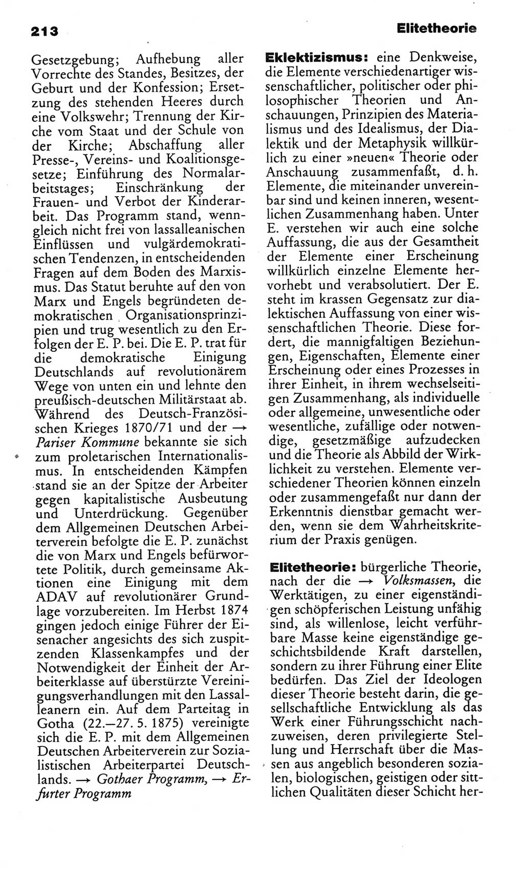 Kleines politisches Wörterbuch [Deutsche Demokratische Republik (DDR)] 1985, Seite 213 (Kl. pol. Wb. DDR 1985, S. 213)