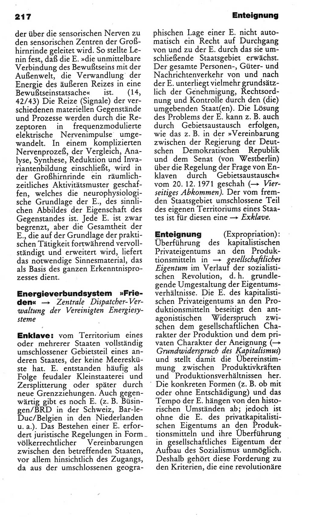 Kleines politisches Wörterbuch [Deutsche Demokratische Republik (DDR)] 1985, Seite 217 (Kl. pol. Wb. DDR 1985, S. 217)