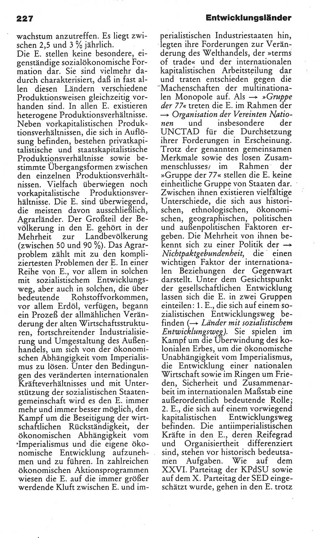 Kleines politisches Wörterbuch [Deutsche Demokratische Republik (DDR)] 1985, Seite 227 (Kl. pol. Wb. DDR 1985, S. 227)