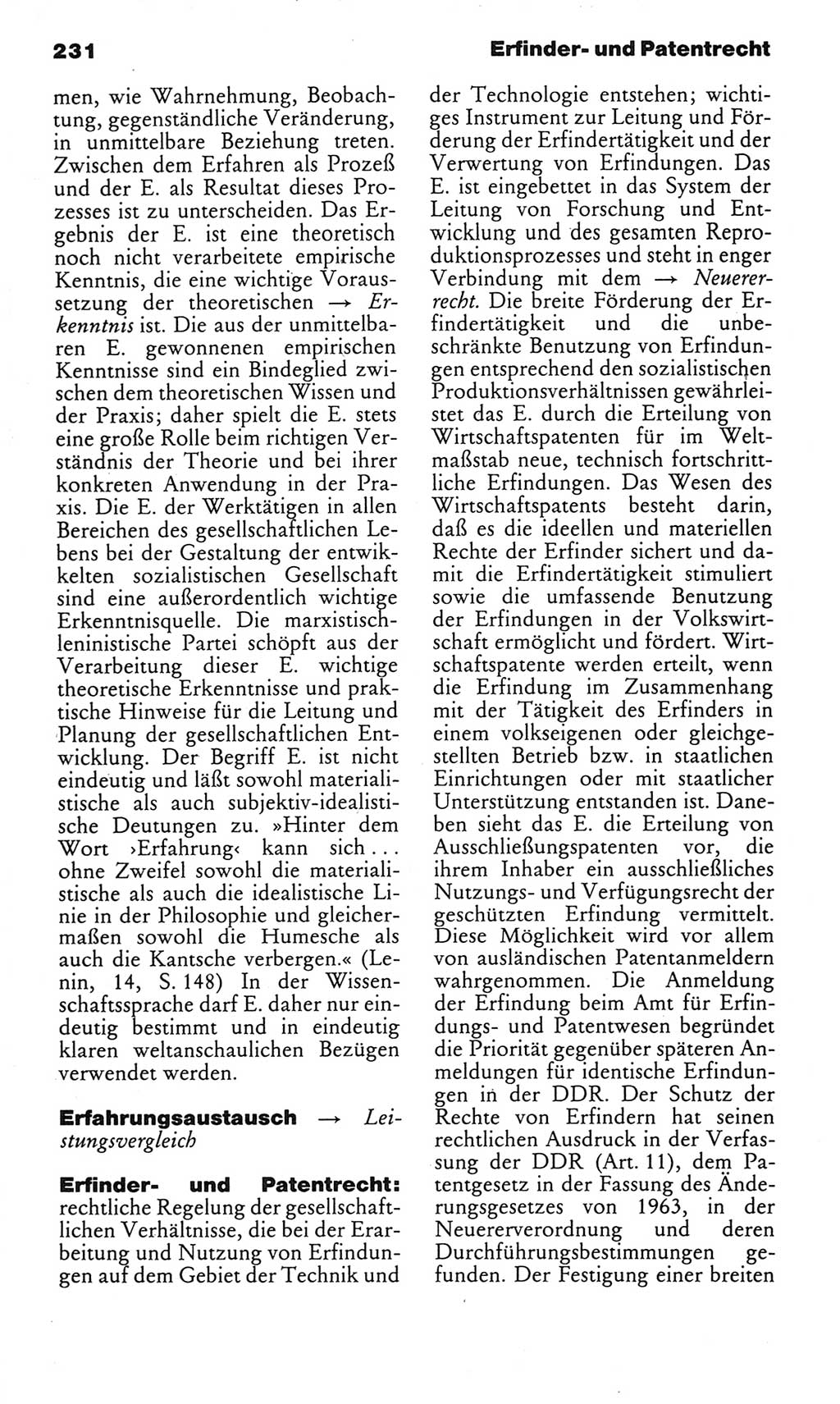 Kleines politisches Wörterbuch [Deutsche Demokratische Republik (DDR)] 1985, Seite 231 (Kl. pol. Wb. DDR 1985, S. 231)