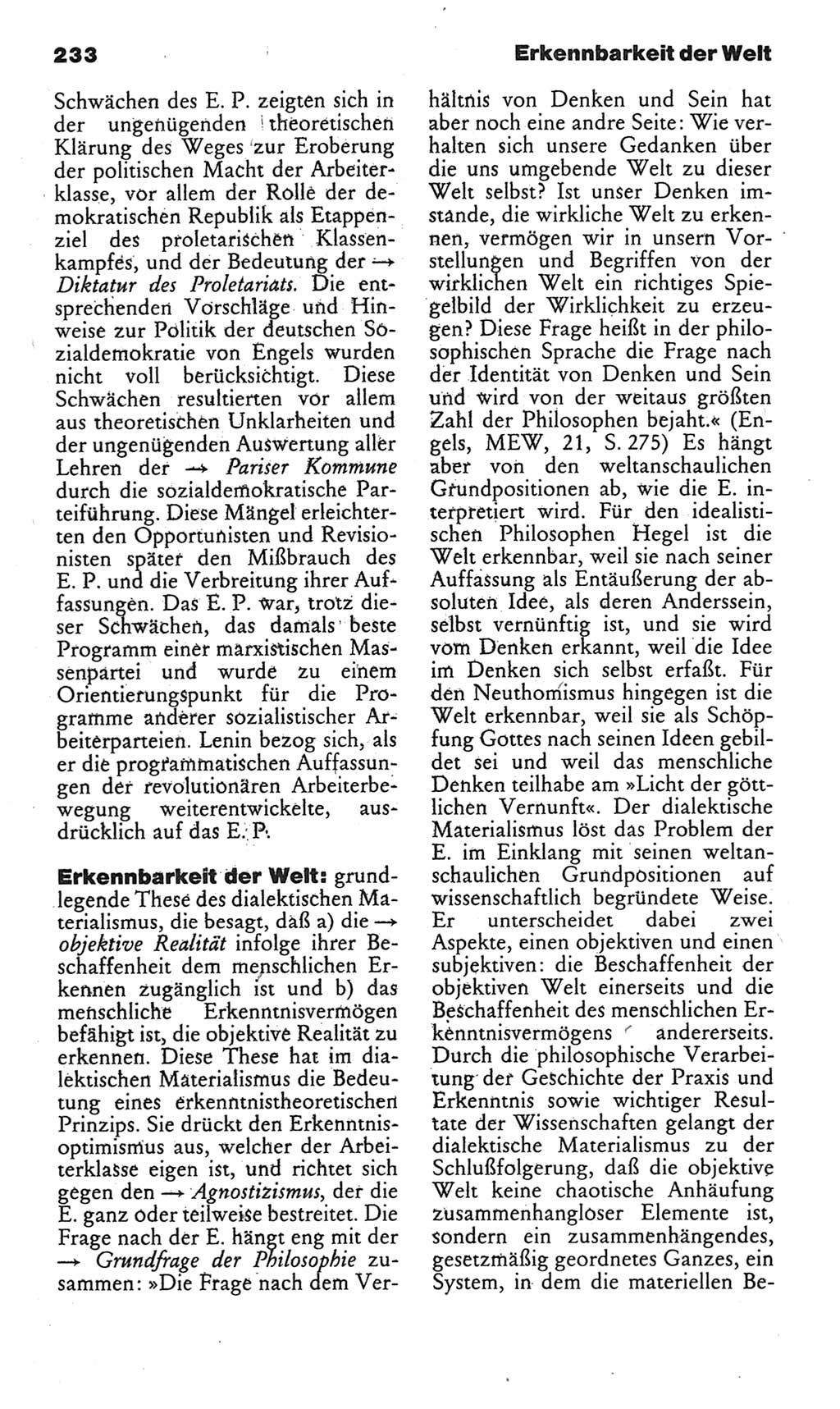 Kleines politisches Wörterbuch [Deutsche Demokratische Republik (DDR)] 1985, Seite 233 (Kl. pol. Wb. DDR 1985, S. 233)