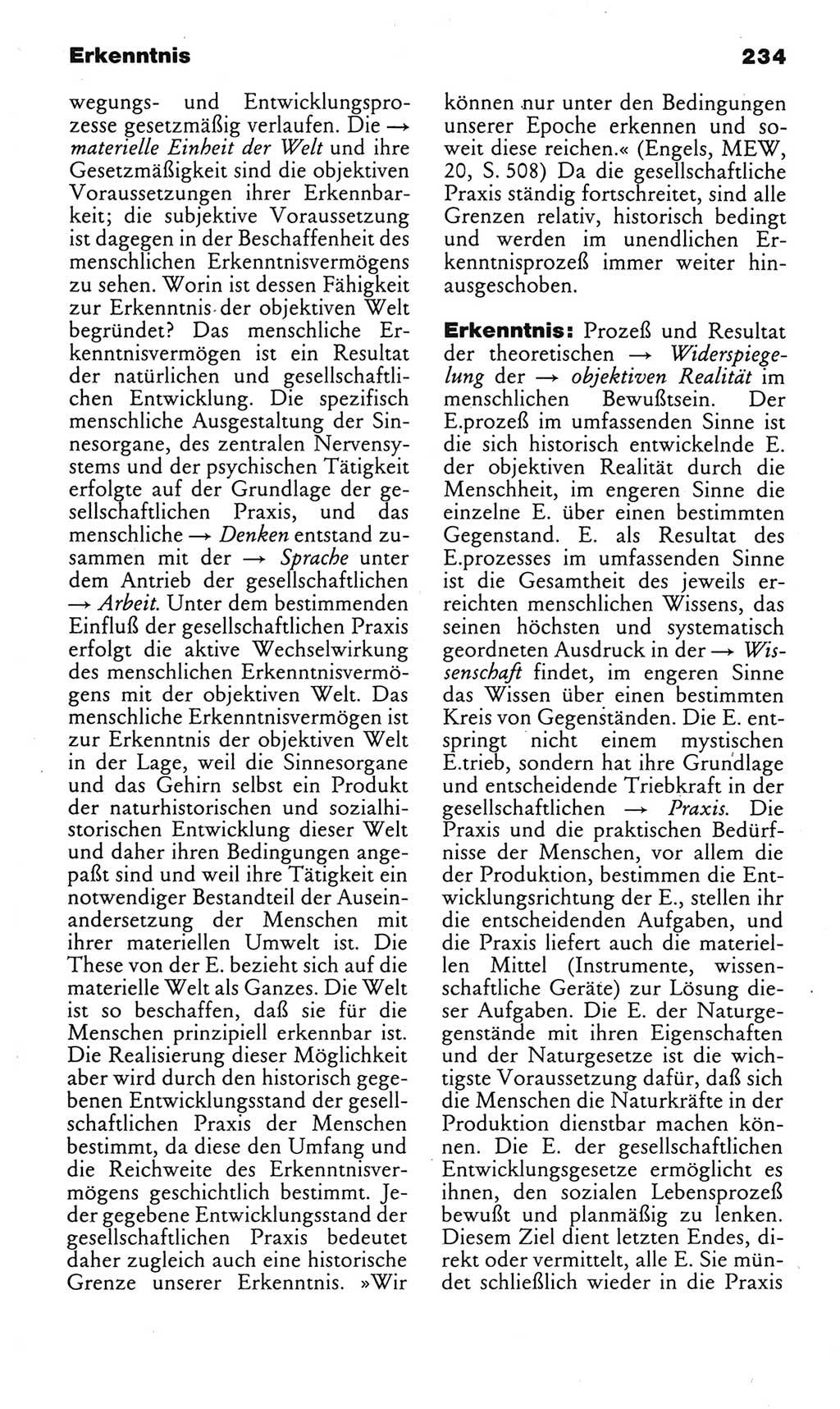 Kleines politisches Wörterbuch [Deutsche Demokratische Republik (DDR)] 1985, Seite 234 (Kl. pol. Wb. DDR 1985, S. 234)