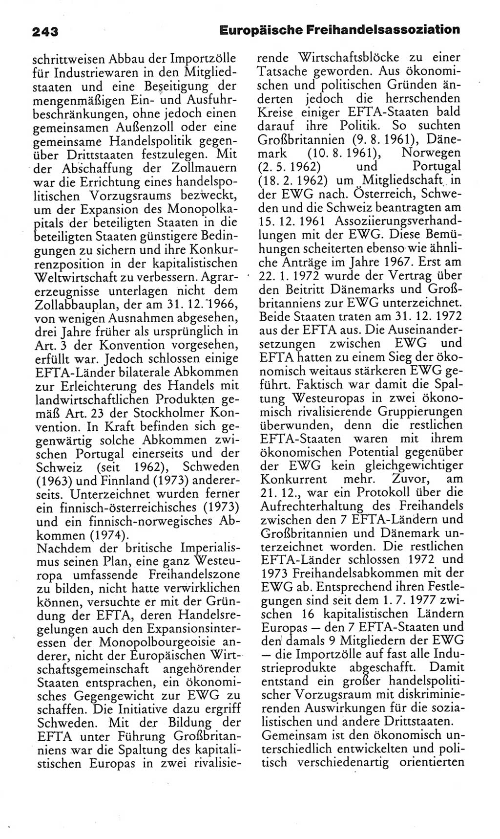 Kleines politisches Wörterbuch [Deutsche Demokratische Republik (DDR)] 1985, Seite 243 (Kl. pol. Wb. DDR 1985, S. 243)