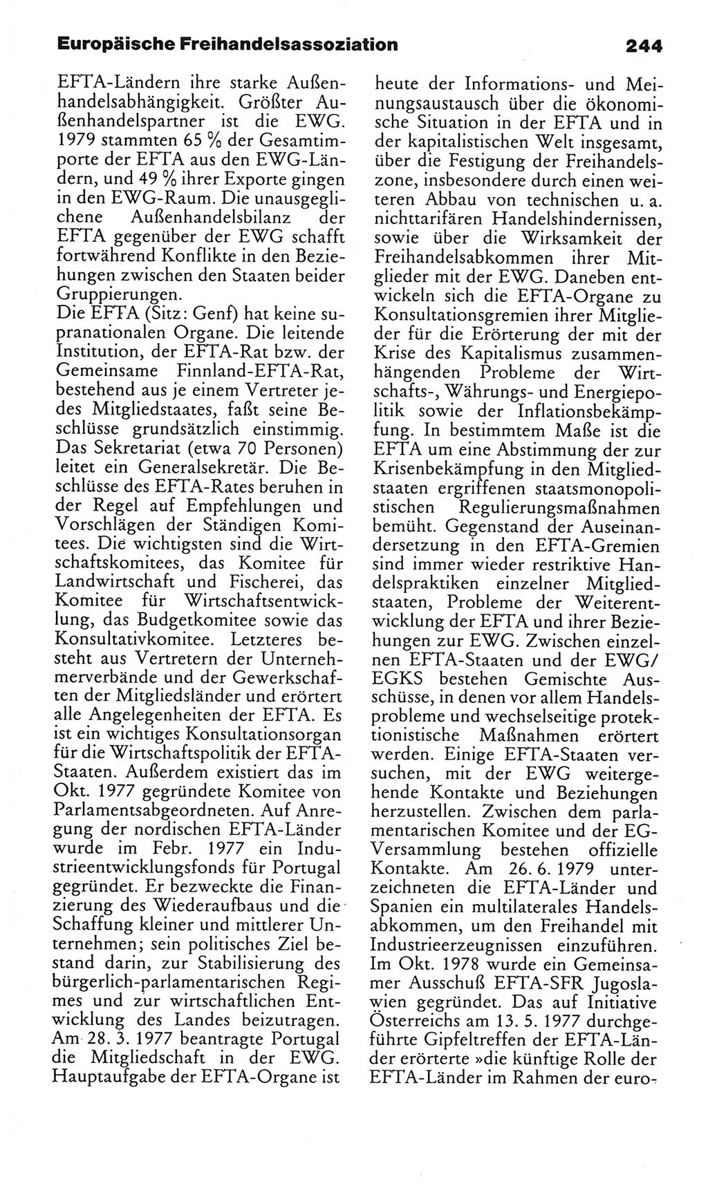 Kleines politisches Wörterbuch [Deutsche Demokratische Republik (DDR)] 1985, Seite 244 (Kl. pol. Wb. DDR 1985, S. 244)