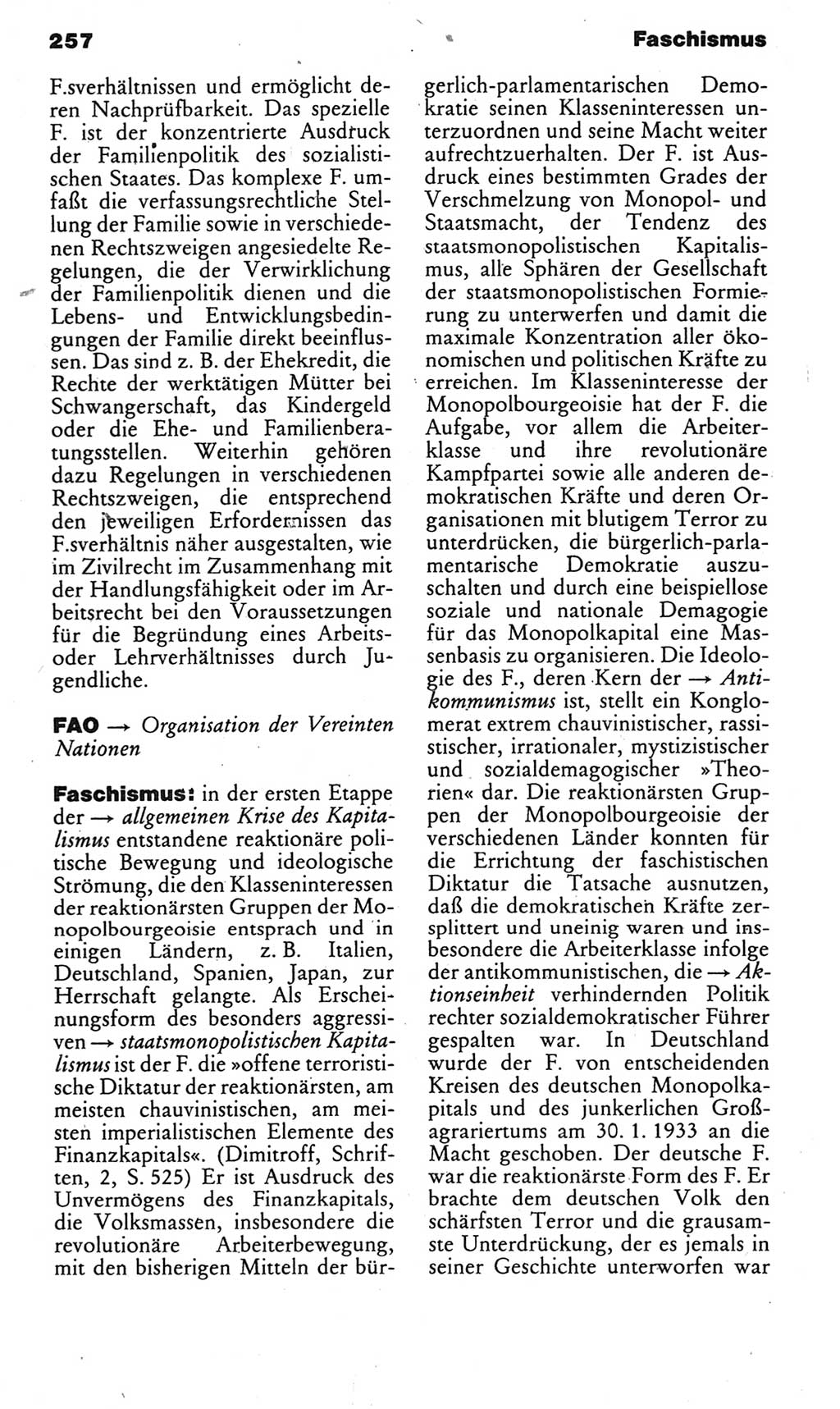 Kleines politisches Wörterbuch [Deutsche Demokratische Republik (DDR)] 1985, Seite 257 (Kl. pol. Wb. DDR 1985, S. 257)