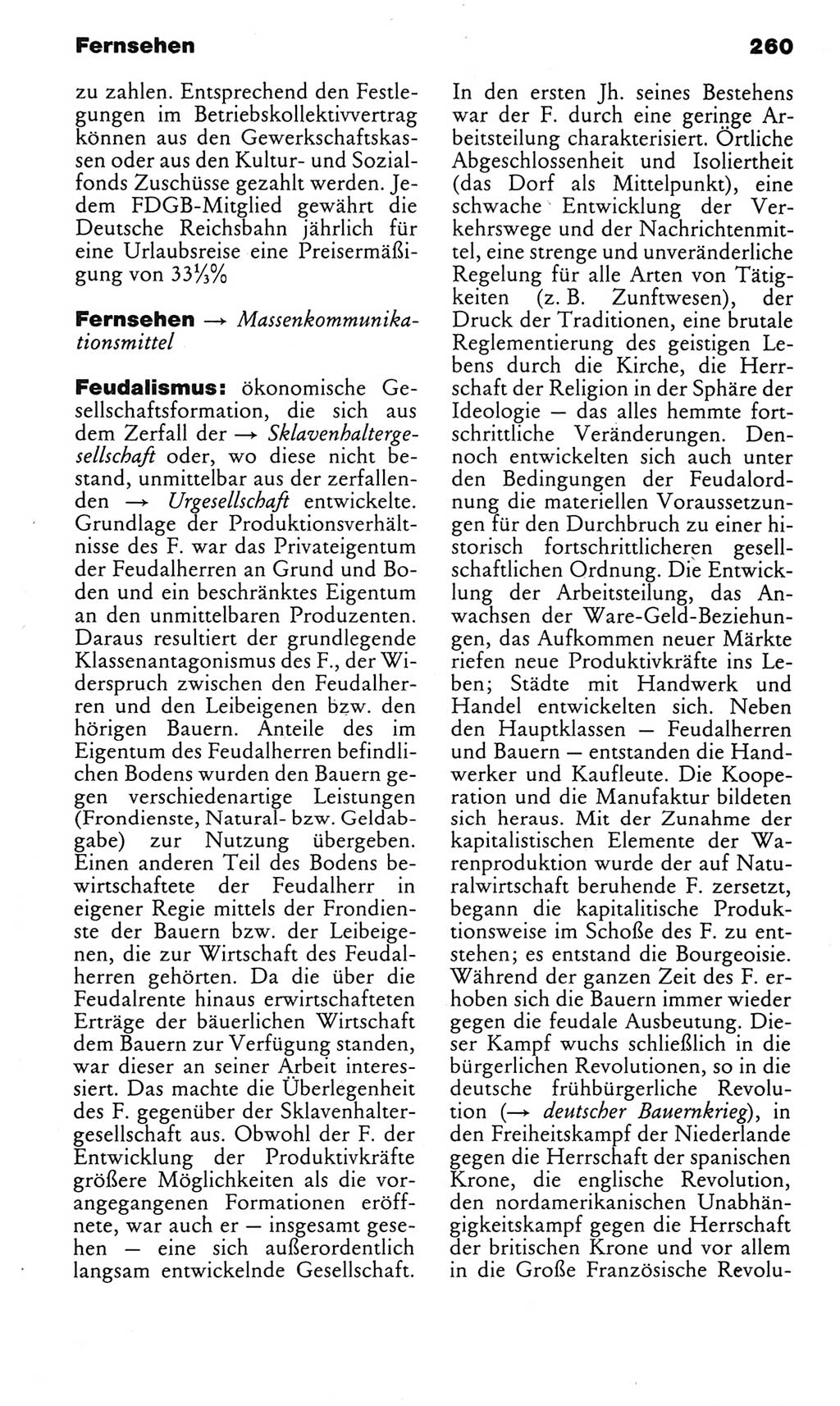 Kleines politisches Wörterbuch [Deutsche Demokratische Republik (DDR)] 1985, Seite 260 (Kl. pol. Wb. DDR 1985, S. 260)