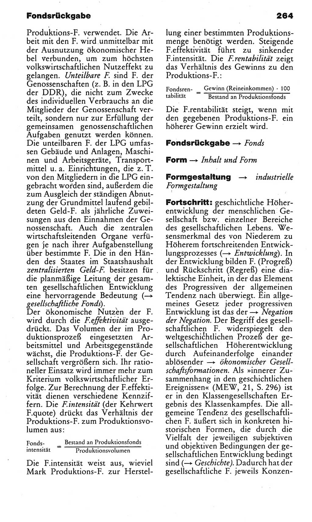 Kleines politisches Wörterbuch [Deutsche Demokratische Republik (DDR)] 1985, Seite 264 (Kl. pol. Wb. DDR 1985, S. 264)