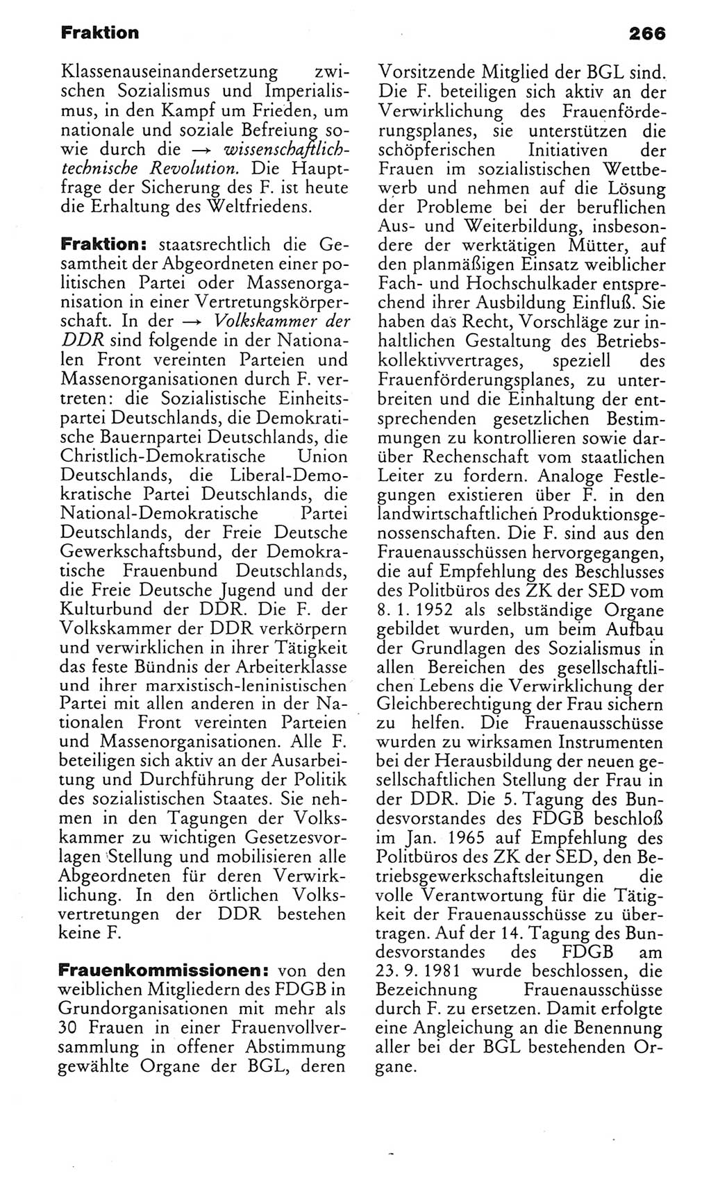 Kleines politisches Wörterbuch [Deutsche Demokratische Republik (DDR)] 1985, Seite 266 (Kl. pol. Wb. DDR 1985, S. 266)