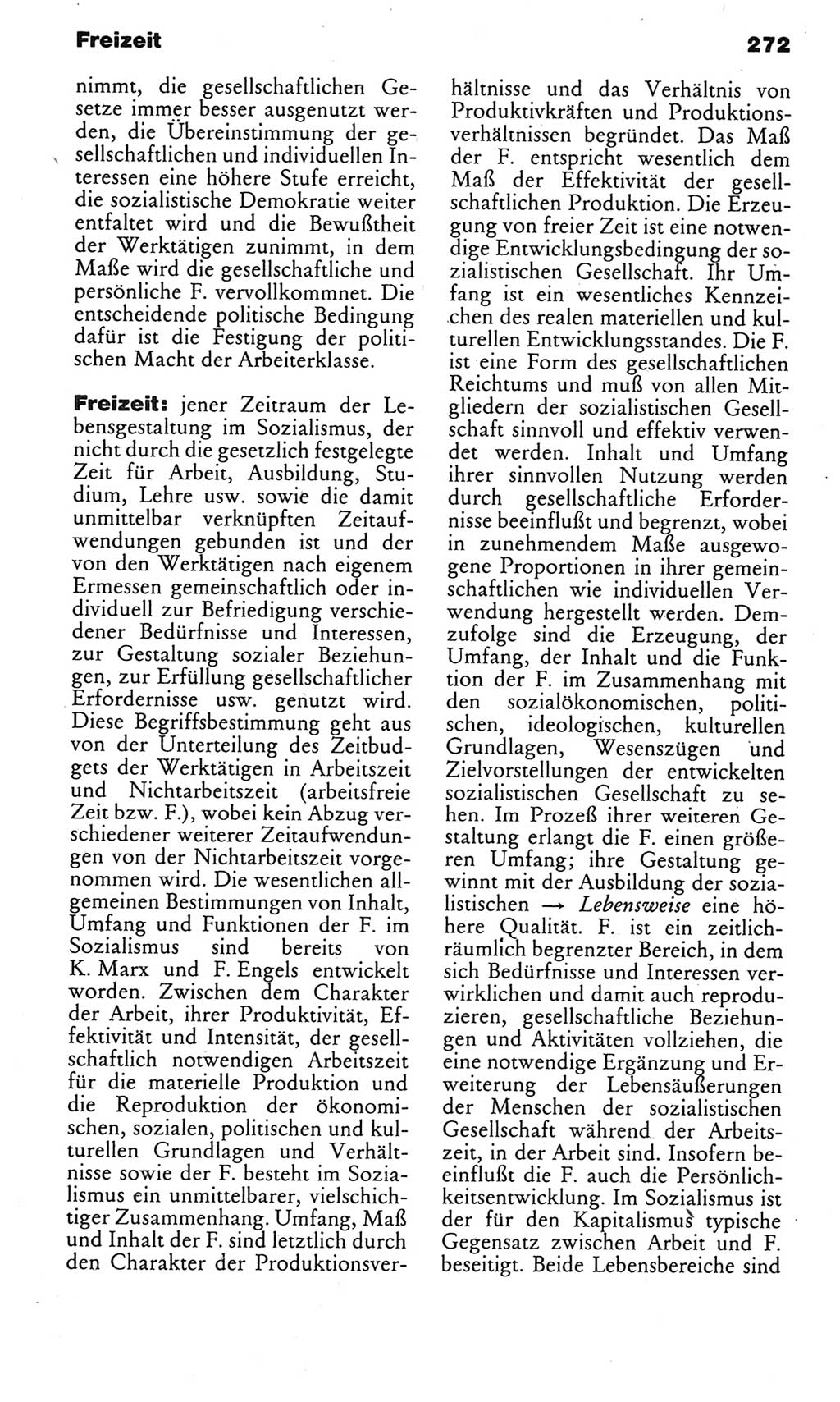 Kleines politisches Wörterbuch [Deutsche Demokratische Republik (DDR)] 1985, Seite 272 (Kl. pol. Wb. DDR 1985, S. 272)