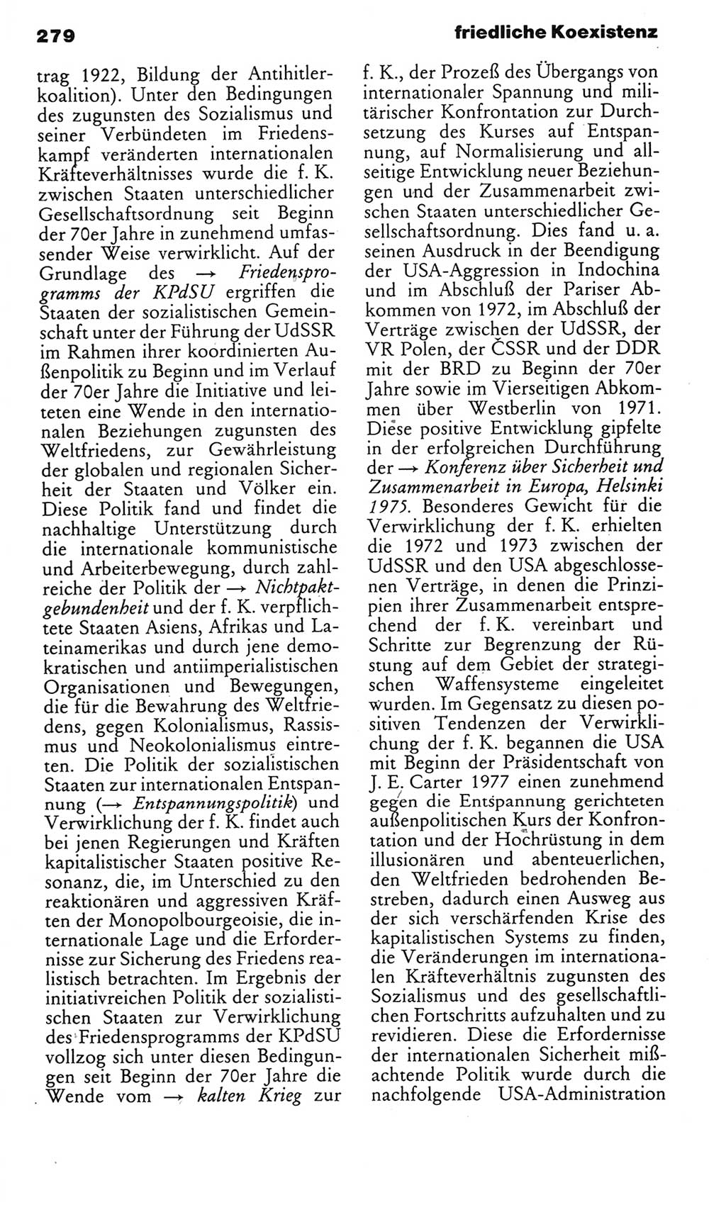 Kleines politisches Wörterbuch [Deutsche Demokratische Republik (DDR)] 1985, Seite 279 (Kl. pol. Wb. DDR 1985, S. 279)
