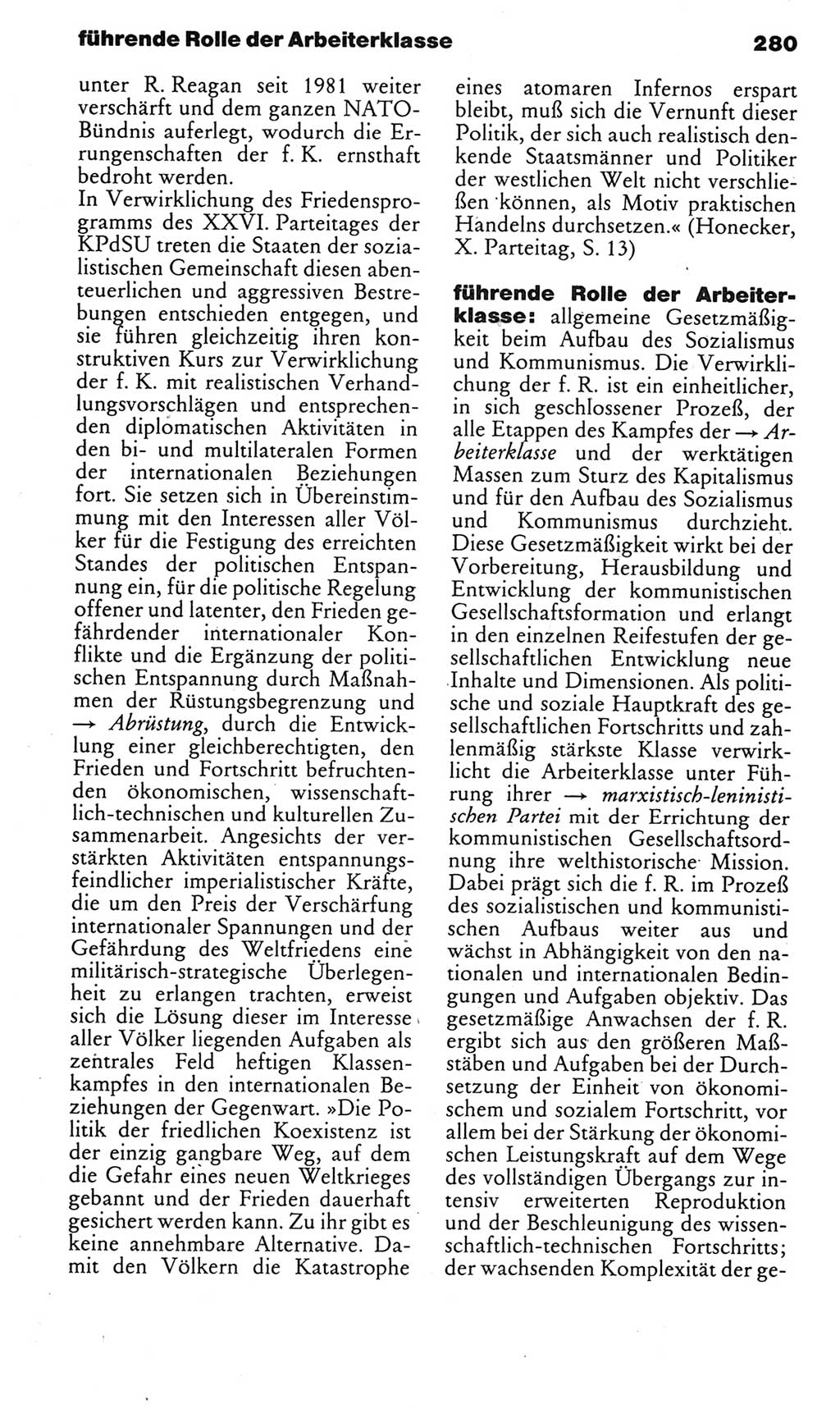 Kleines politisches Wörterbuch [Deutsche Demokratische Republik (DDR)] 1985, Seite 280 (Kl. pol. Wb. DDR 1985, S. 280)