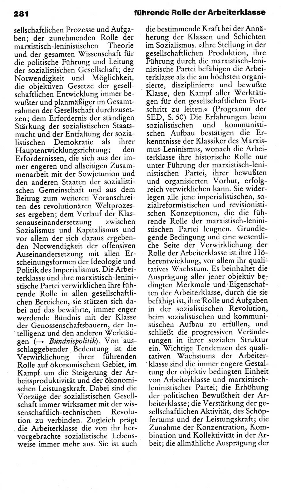 Kleines politisches Wörterbuch [Deutsche Demokratische Republik (DDR)] 1985, Seite 281 (Kl. pol. Wb. DDR 1985, S. 281)