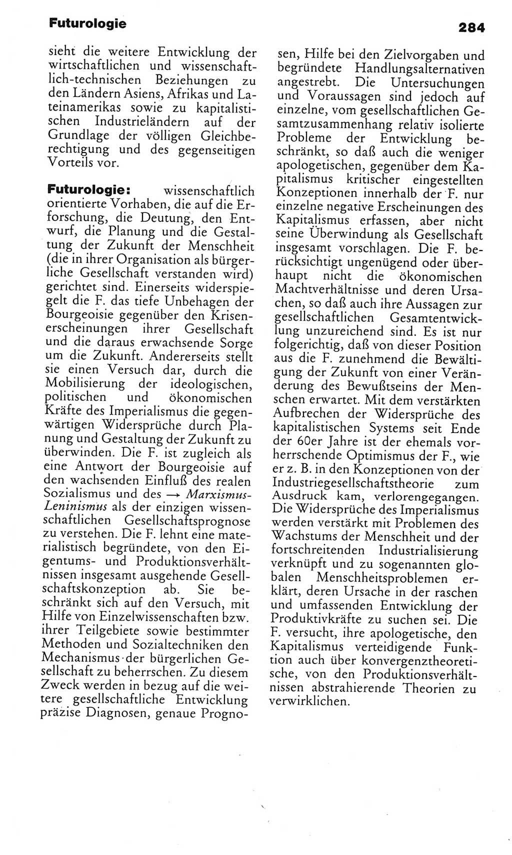 Kleines politisches Wörterbuch [Deutsche Demokratische Republik (DDR)] 1985, Seite 284 (Kl. pol. Wb. DDR 1985, S. 284)