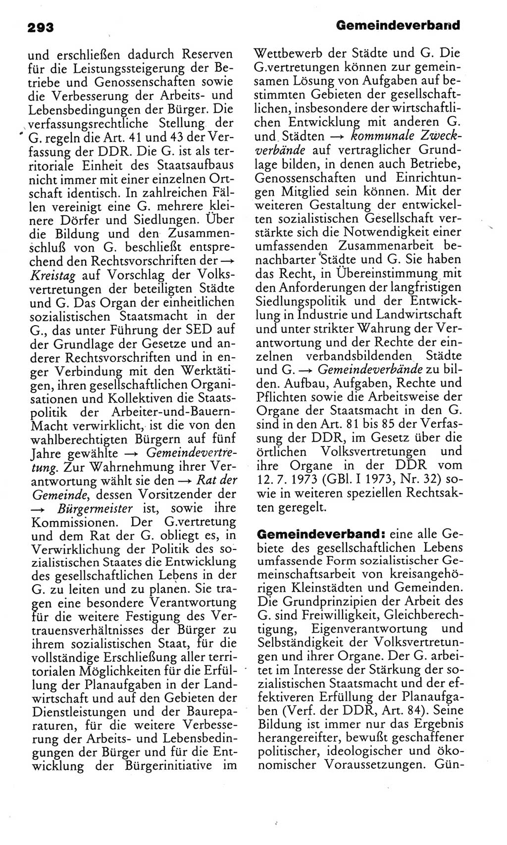 Kleines politisches Wörterbuch [Deutsche Demokratische Republik (DDR)] 1985, Seite 293 (Kl. pol. Wb. DDR 1985, S. 293)