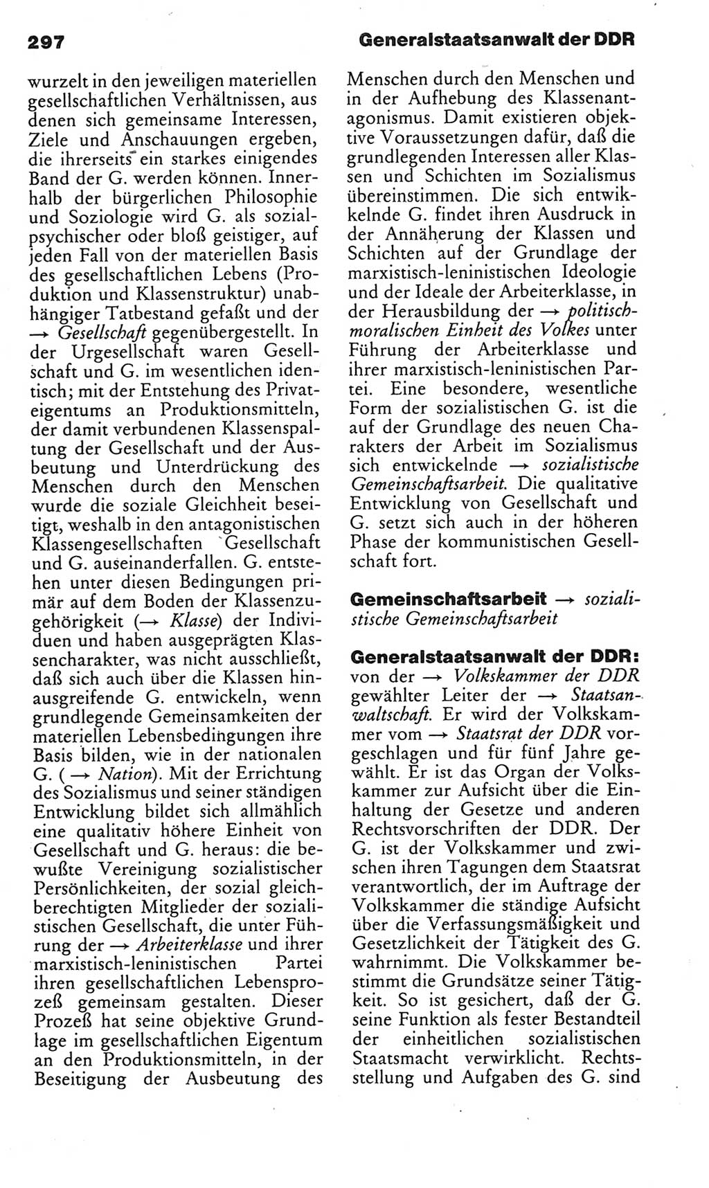 Kleines politisches Wörterbuch [Deutsche Demokratische Republik (DDR)] 1985, Seite 297 (Kl. pol. Wb. DDR 1985, S. 297)