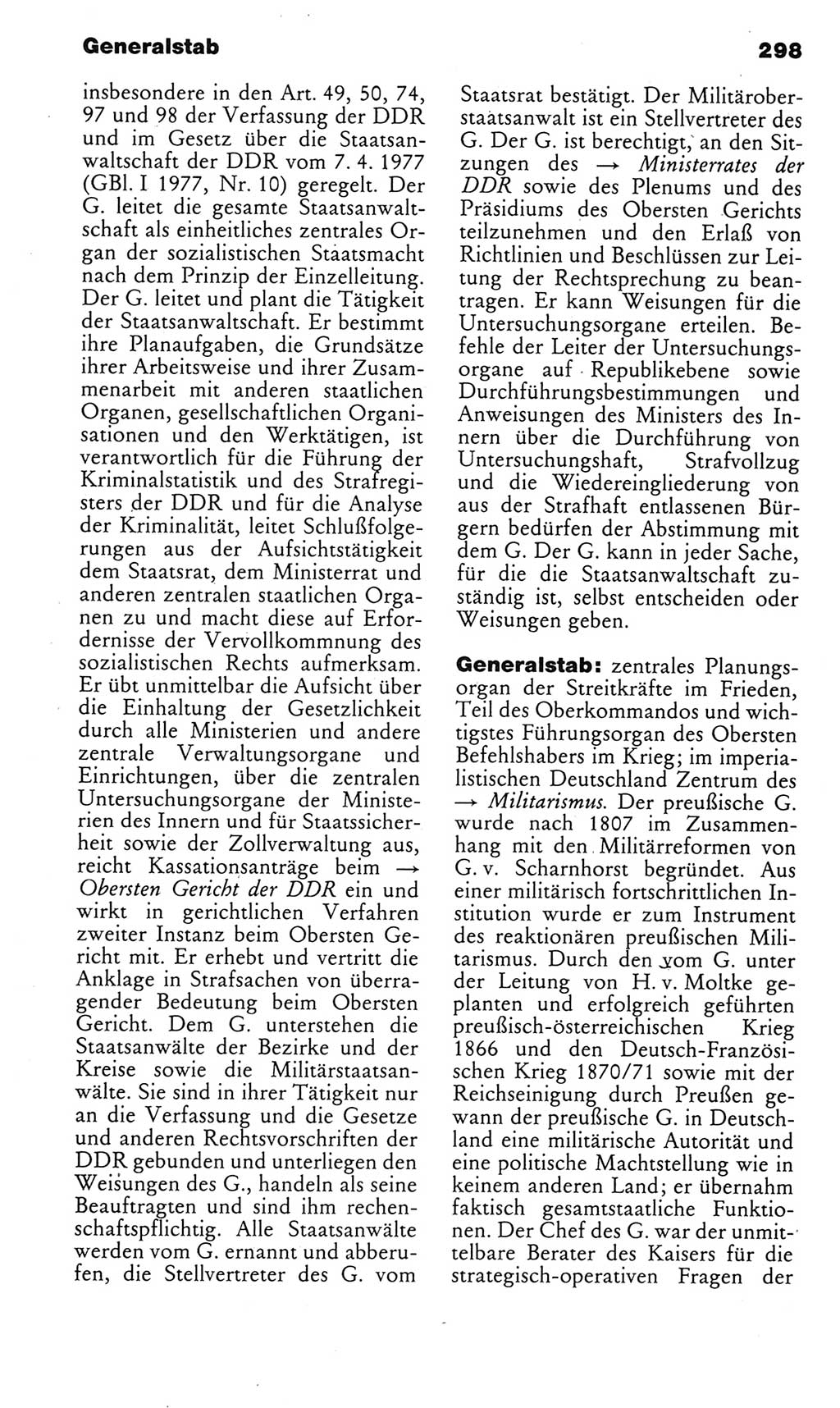 Kleines politisches Wörterbuch [Deutsche Demokratische Republik (DDR)] 1985, Seite 298 (Kl. pol. Wb. DDR 1985, S. 298)