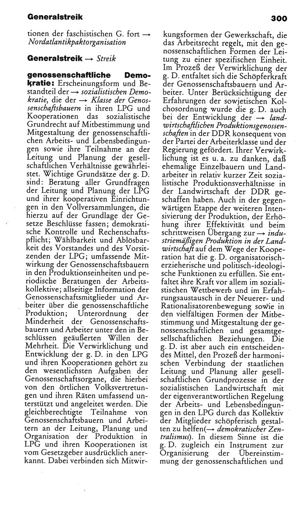 Kleines politisches Wörterbuch [Deutsche Demokratische Republik (DDR)] 1985, Seite 300 (Kl. pol. Wb. DDR 1985, S. 300)