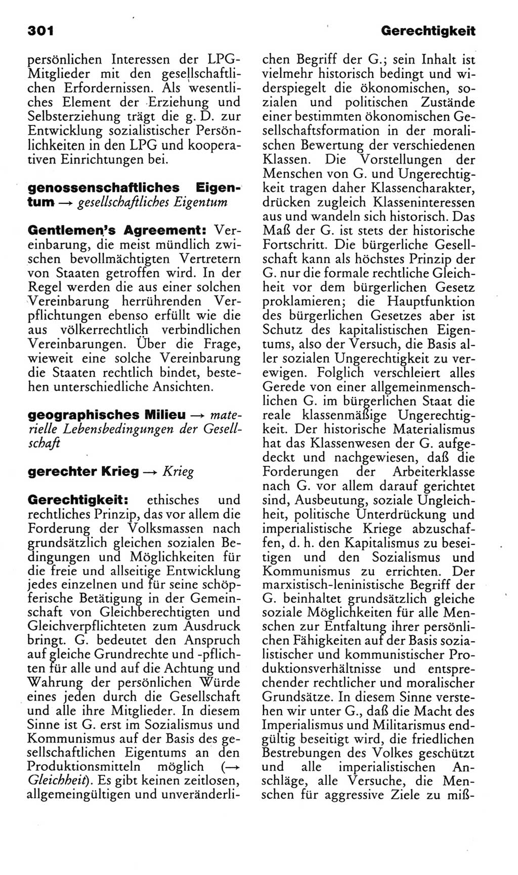 Kleines politisches Wörterbuch [Deutsche Demokratische Republik (DDR)] 1985, Seite 301 (Kl. pol. Wb. DDR 1985, S. 301)