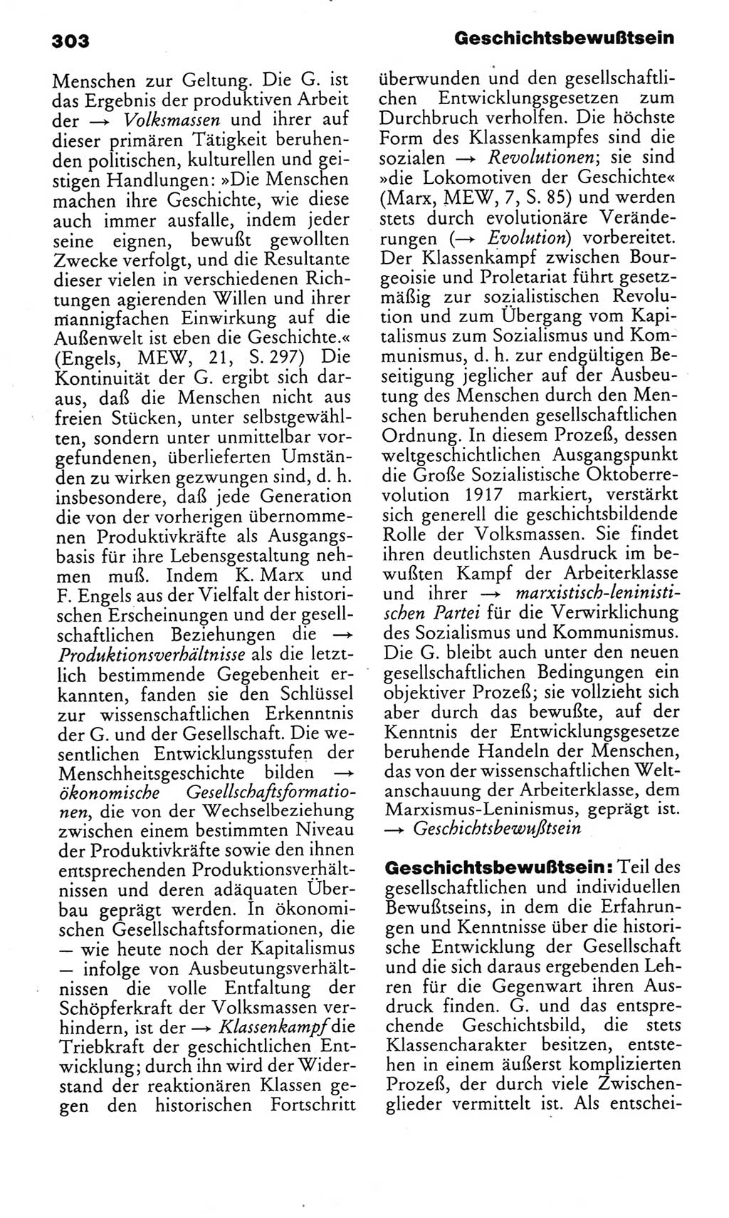 Kleines politisches Wörterbuch [Deutsche Demokratische Republik (DDR)] 1985, Seite 303 (Kl. pol. Wb. DDR 1985, S. 303)