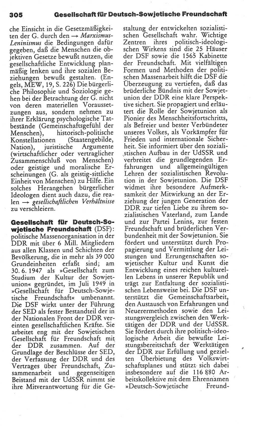 Kleines politisches Wörterbuch [Deutsche Demokratische Republik (DDR)] 1985, Seite 305 (Kl. pol. Wb. DDR 1985, S. 305)