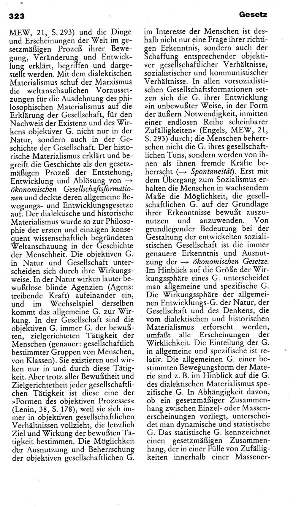 Kleines politisches Wörterbuch [Deutsche Demokratische Republik (DDR)] 1985, Seite 323 (Kl. pol. Wb. DDR 1985, S. 323)