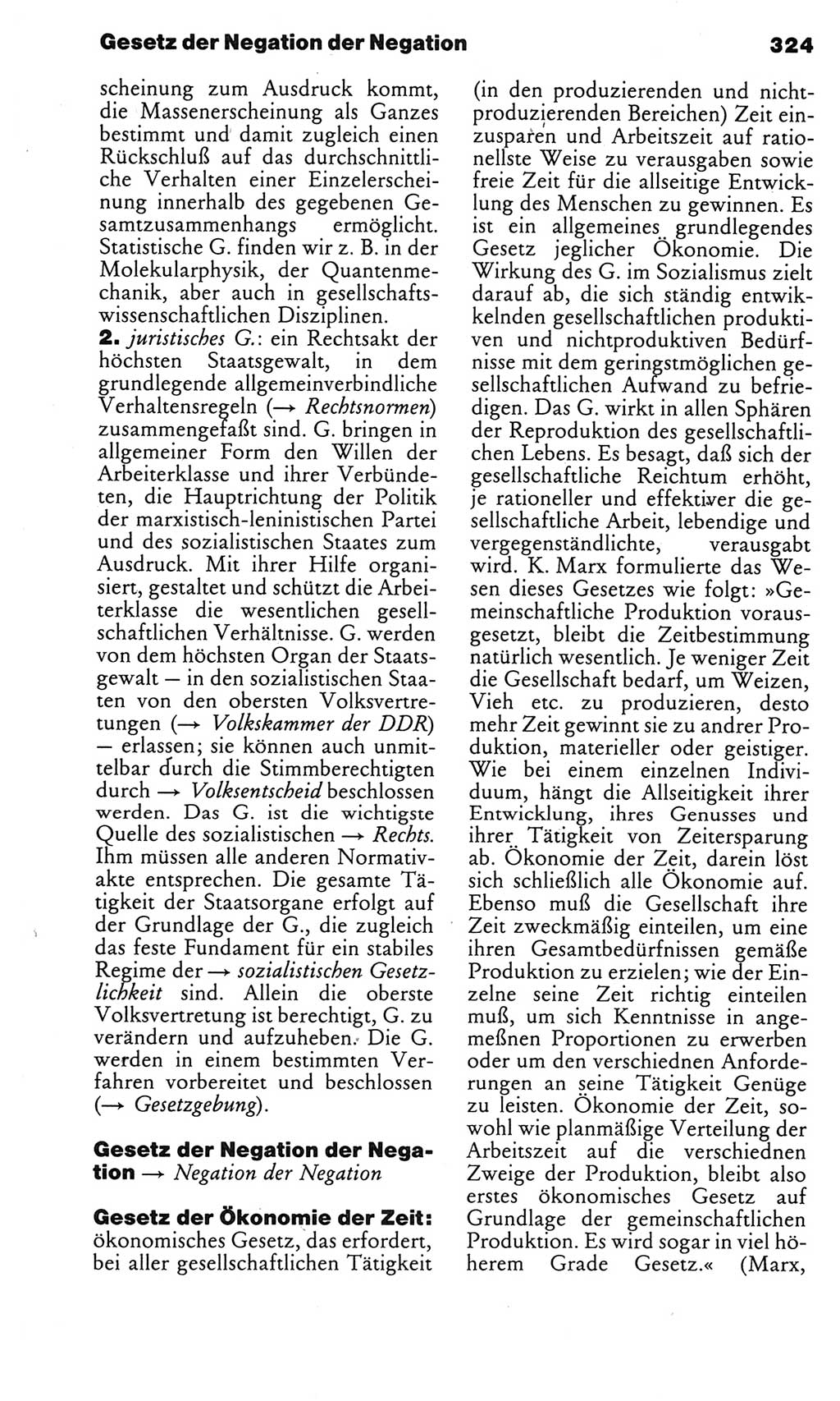 Kleines politisches Wörterbuch [Deutsche Demokratische Republik (DDR)] 1985, Seite 324 (Kl. pol. Wb. DDR 1985, S. 324)