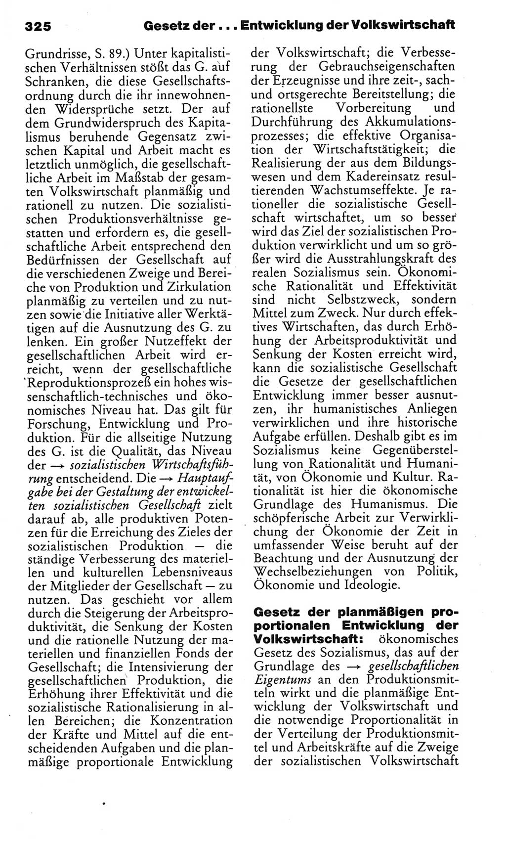 Kleines politisches Wörterbuch [Deutsche Demokratische Republik (DDR)] 1985, Seite 325 (Kl. pol. Wb. DDR 1985, S. 325)
