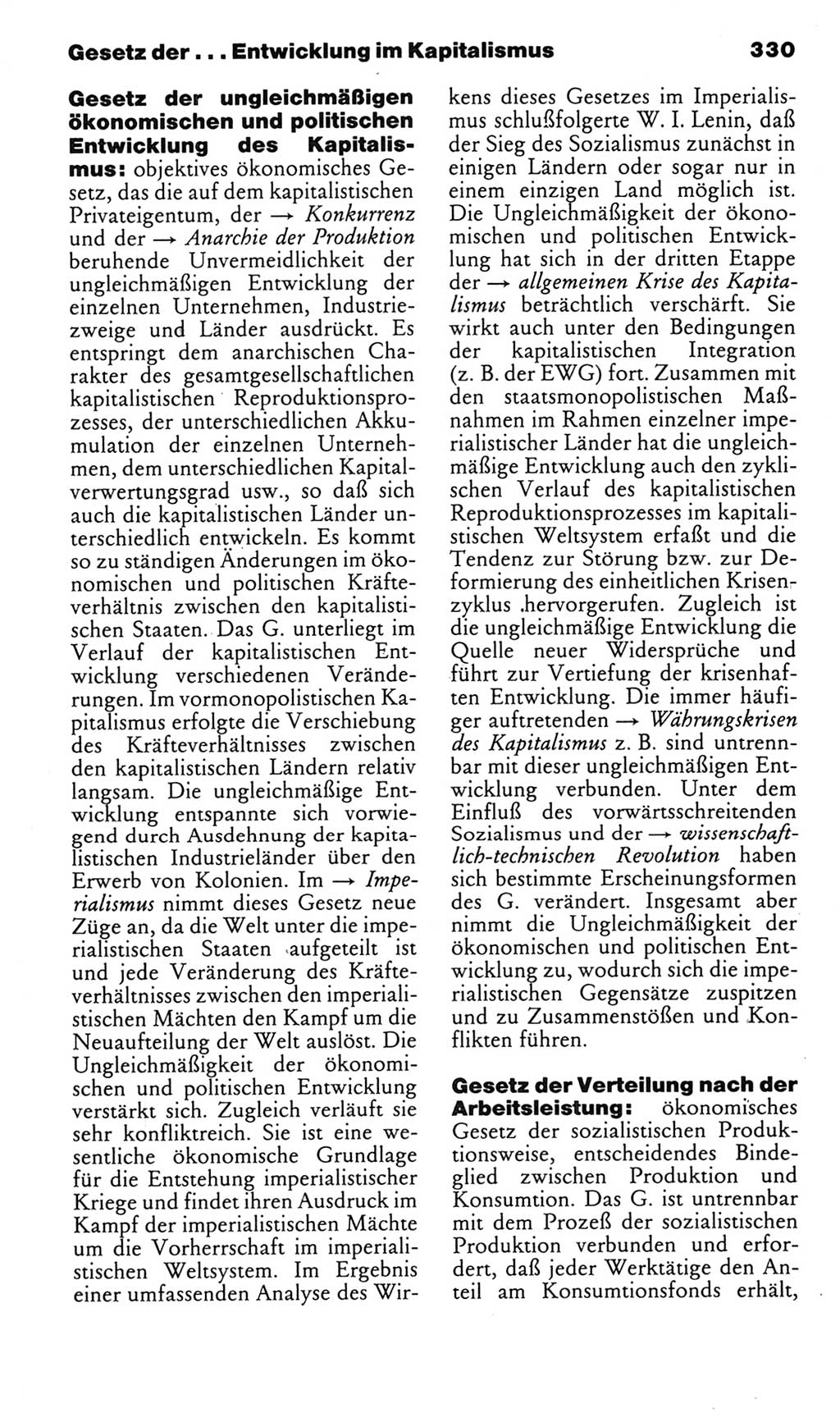 Kleines politisches Wörterbuch [Deutsche Demokratische Republik (DDR)] 1985, Seite 330 (Kl. pol. Wb. DDR 1985, S. 330)
