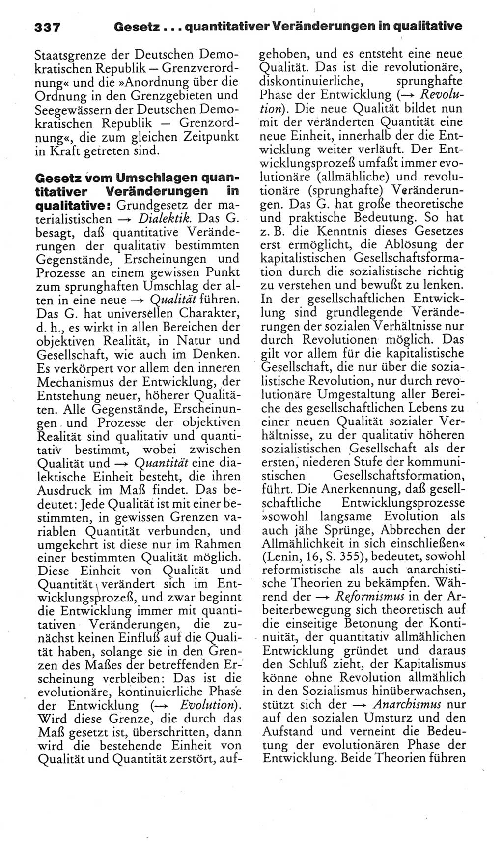 Kleines politisches Wörterbuch [Deutsche Demokratische Republik (DDR)] 1985, Seite 337 (Kl. pol. Wb. DDR 1985, S. 337)
