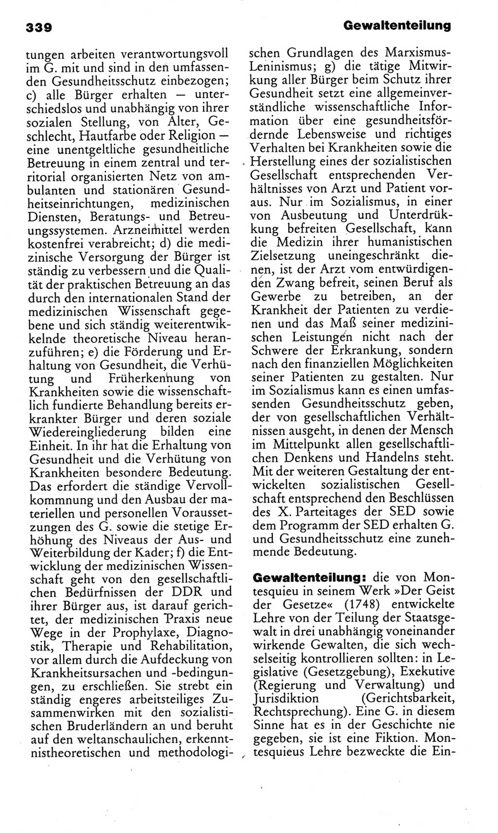 Kleines politisches Wörterbuch [Deutsche Demokratische Republik (DDR)] 1985, Seite 339 (Kl. pol. Wb. DDR 1985, S. 339)
