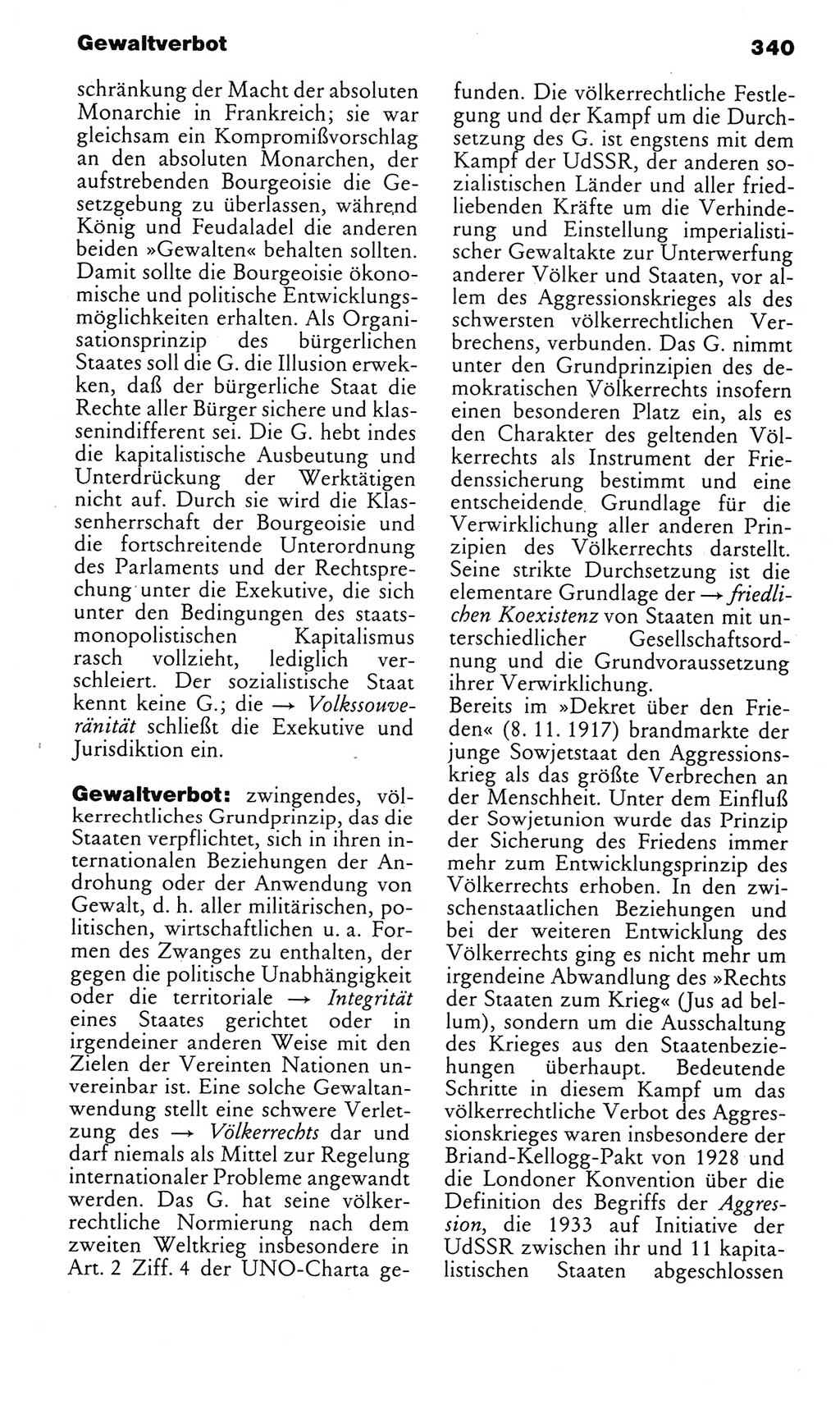 Kleines politisches Wörterbuch [Deutsche Demokratische Republik (DDR)] 1985, Seite 340 (Kl. pol. Wb. DDR 1985, S. 340)