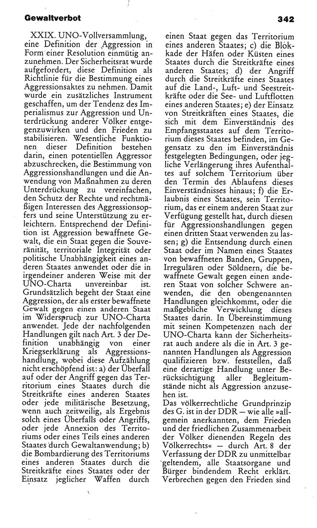 Kleines politisches Wörterbuch [Deutsche Demokratische Republik (DDR)] 1985, Seite 342 (Kl. pol. Wb. DDR 1985, S. 342)
