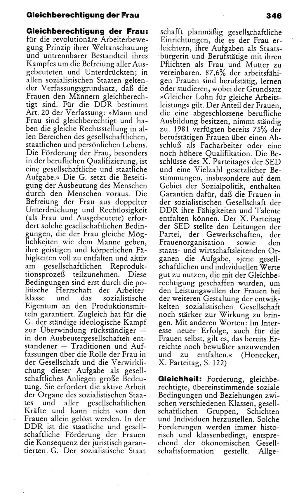Kleines politisches Wörterbuch [Deutsche Demokratische Republik (DDR)] 1985, Seite 346 (Kl. pol. Wb. DDR 1985, S. 346)