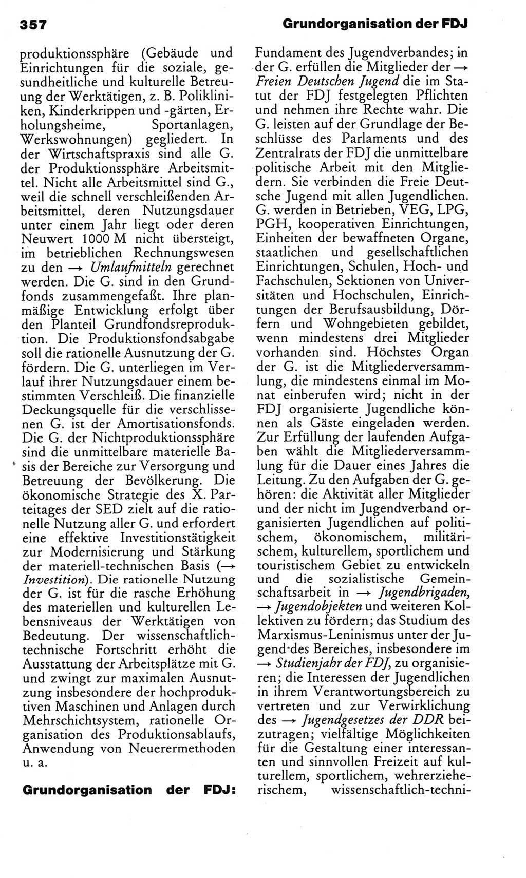 Kleines politisches Wörterbuch [Deutsche Demokratische Republik (DDR)] 1985, Seite 357 (Kl. pol. Wb. DDR 1985, S. 357)
