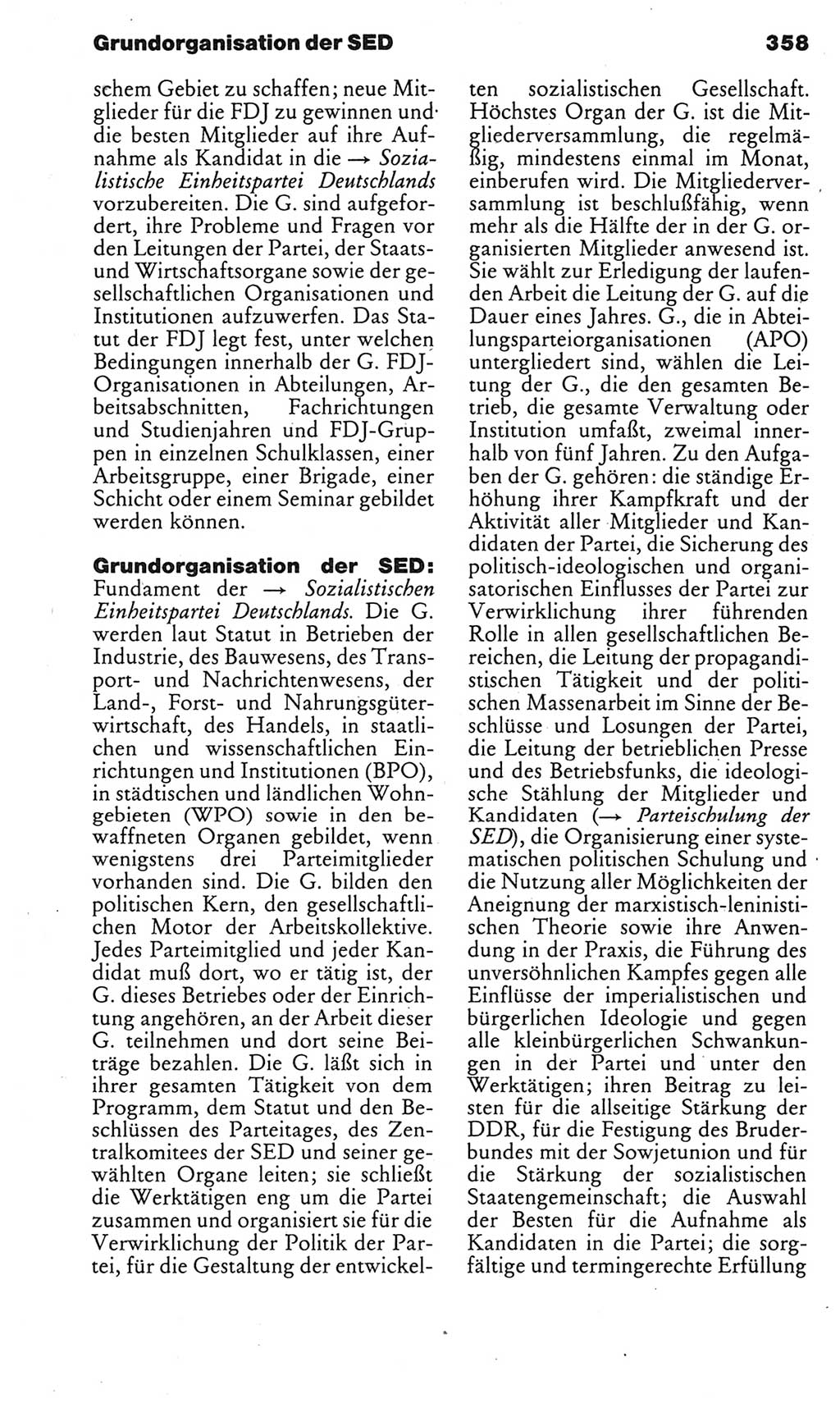 Kleines politisches Wörterbuch [Deutsche Demokratische Republik (DDR)] 1985, Seite 358 (Kl. pol. Wb. DDR 1985, S. 358)