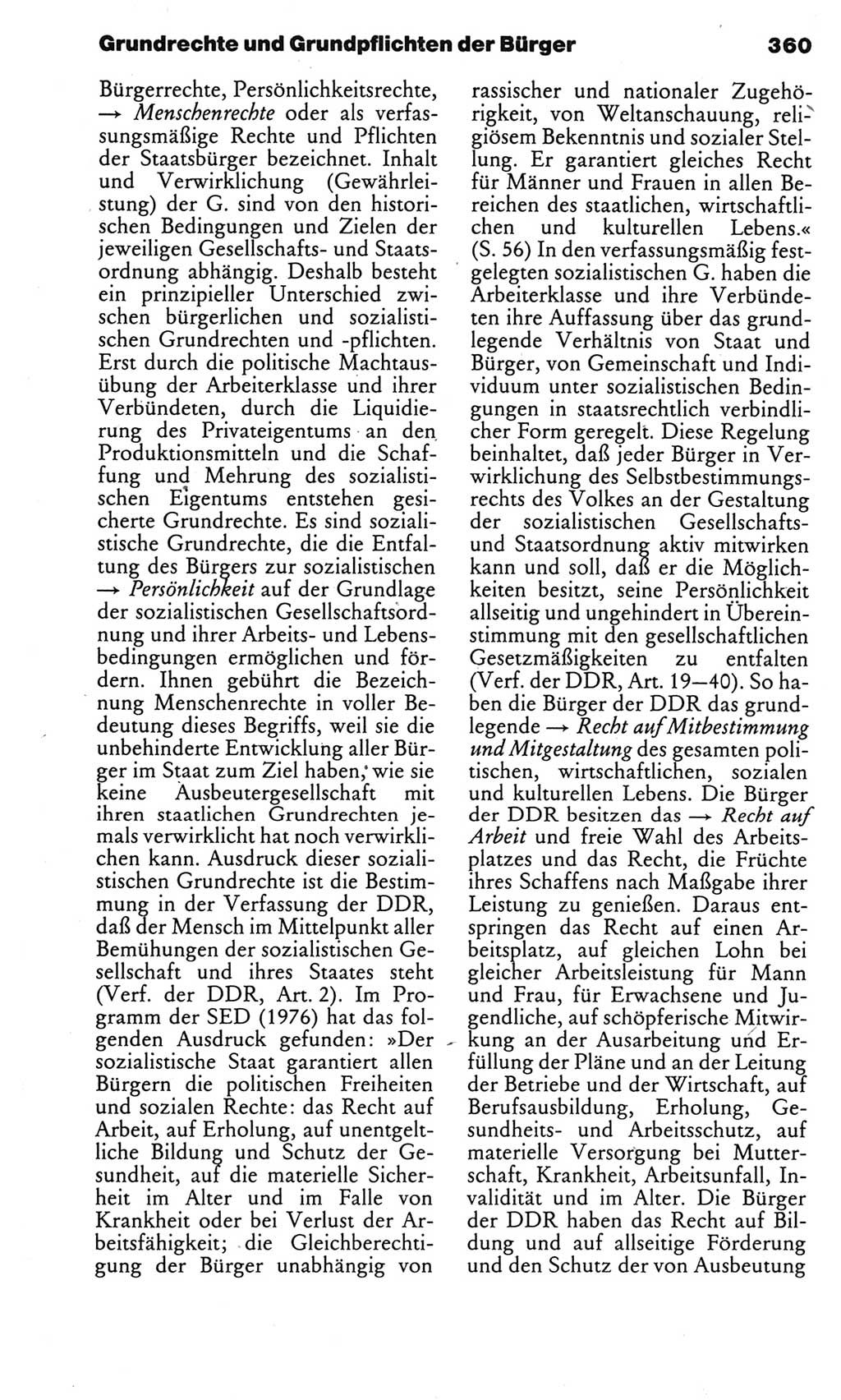 Kleines politisches Wörterbuch [Deutsche Demokratische Republik (DDR)] 1985, Seite 360 (Kl. pol. Wb. DDR 1985, S. 360)