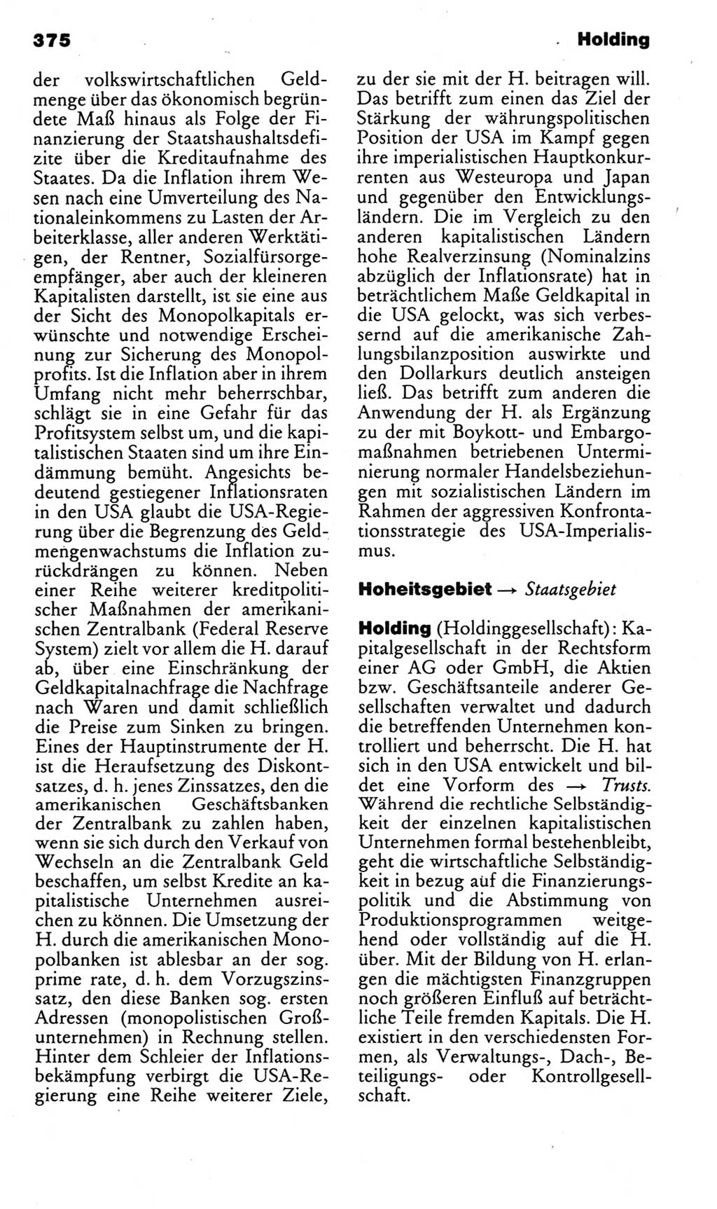 Kleines politisches Wörterbuch [Deutsche Demokratische Republik (DDR)] 1985, Seite 375 (Kl. pol. Wb. DDR 1985, S. 375)
