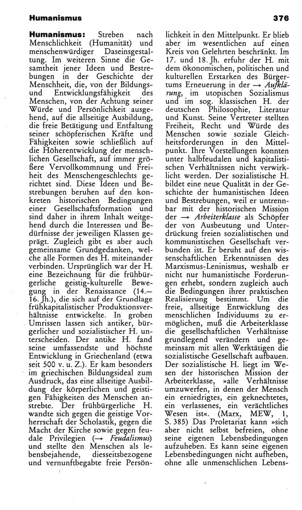 Kleines politisches Wörterbuch [Deutsche Demokratische Republik (DDR)] 1985, Seite 376 (Kl. pol. Wb. DDR 1985, S. 376)