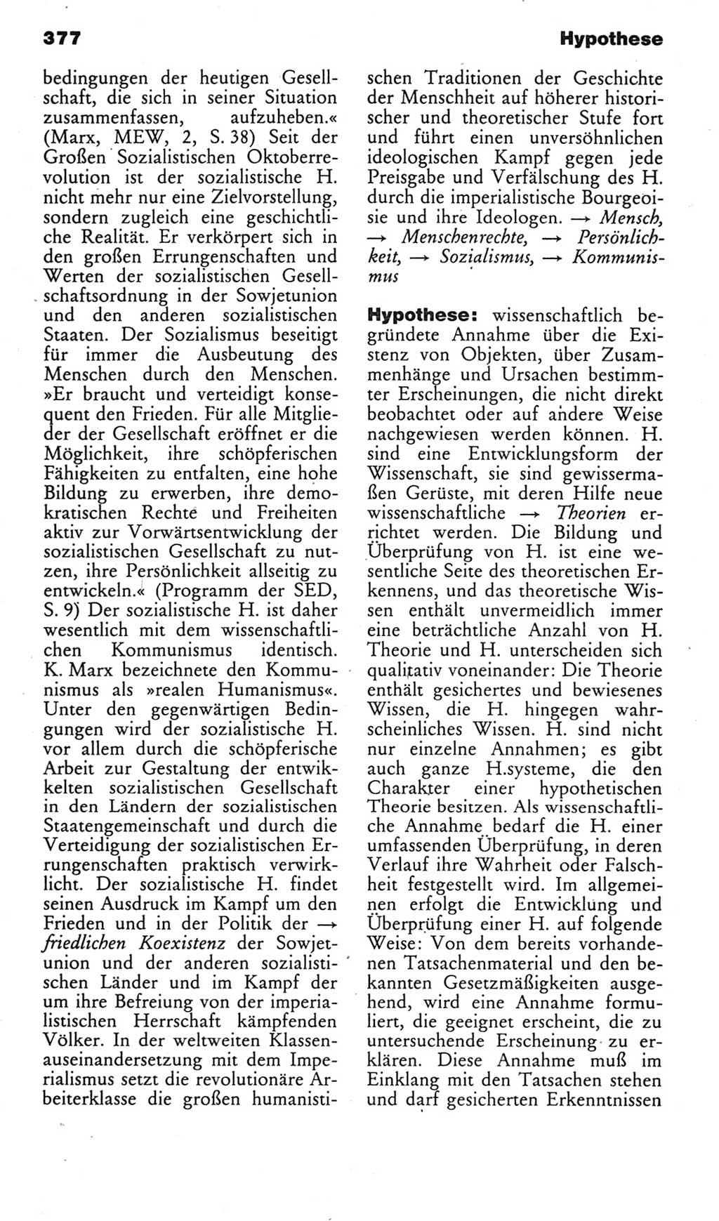 Kleines politisches Wörterbuch [Deutsche Demokratische Republik (DDR)] 1985, Seite 377 (Kl. pol. Wb. DDR 1985, S. 377)