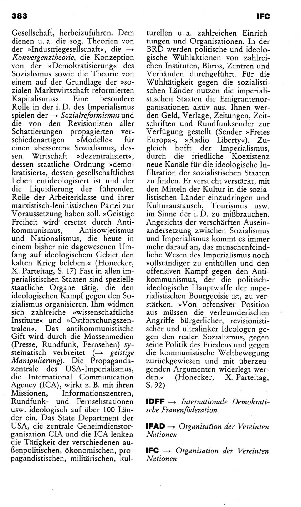 Kleines politisches Wörterbuch [Deutsche Demokratische Republik (DDR)] 1985, Seite 383 (Kl. pol. Wb. DDR 1985, S. 383)