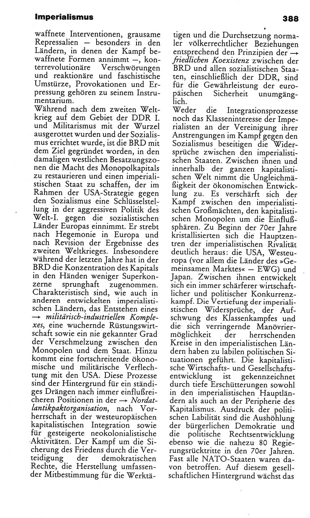 Kleines politisches Wörterbuch [Deutsche Demokratische Republik (DDR)] 1985, Seite 388 (Kl. pol. Wb. DDR 1985, S. 388)