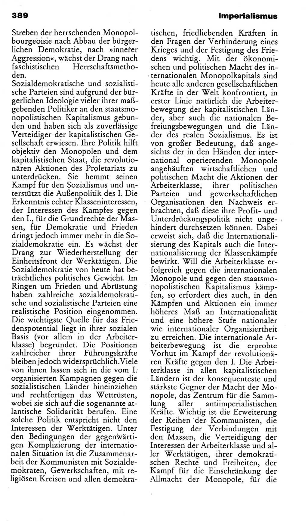 Kleines politisches Wörterbuch [Deutsche Demokratische Republik (DDR)] 1985, Seite 389 (Kl. pol. Wb. DDR 1985, S. 389)