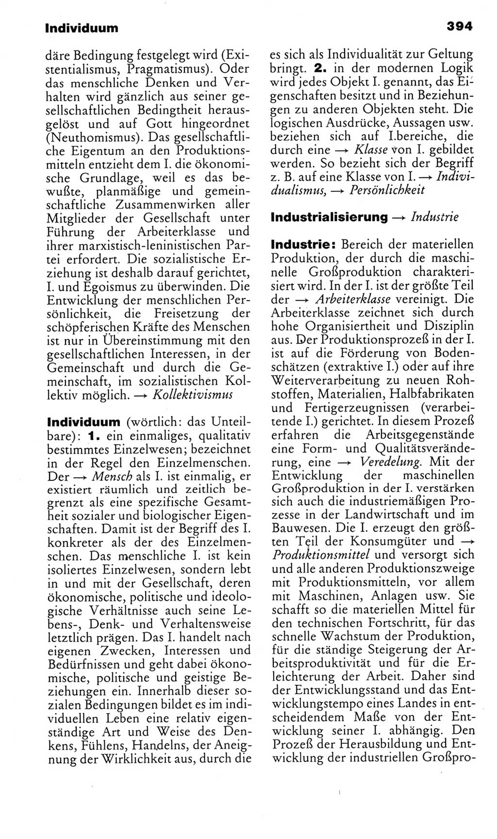 Kleines politisches Wörterbuch [Deutsche Demokratische Republik (DDR)] 1985, Seite 394 (Kl. pol. Wb. DDR 1985, S. 394)