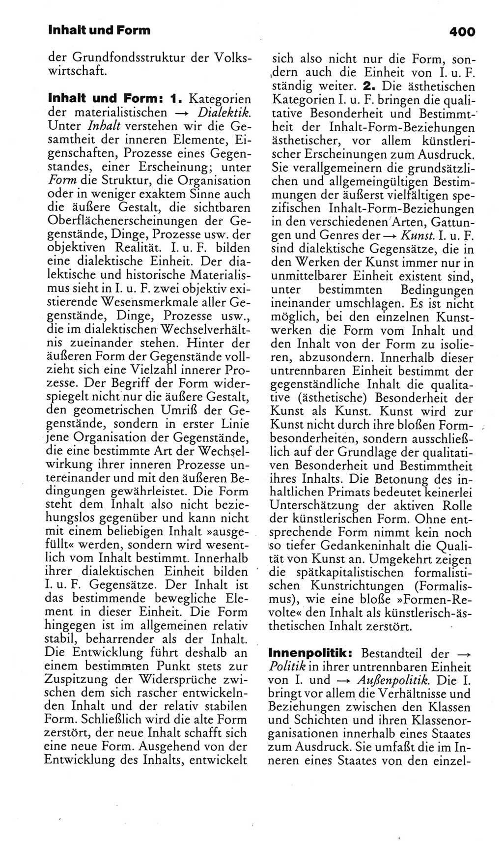 Kleines politisches Wörterbuch [Deutsche Demokratische Republik (DDR)] 1985, Seite 400 (Kl. pol. Wb. DDR 1985, S. 400)