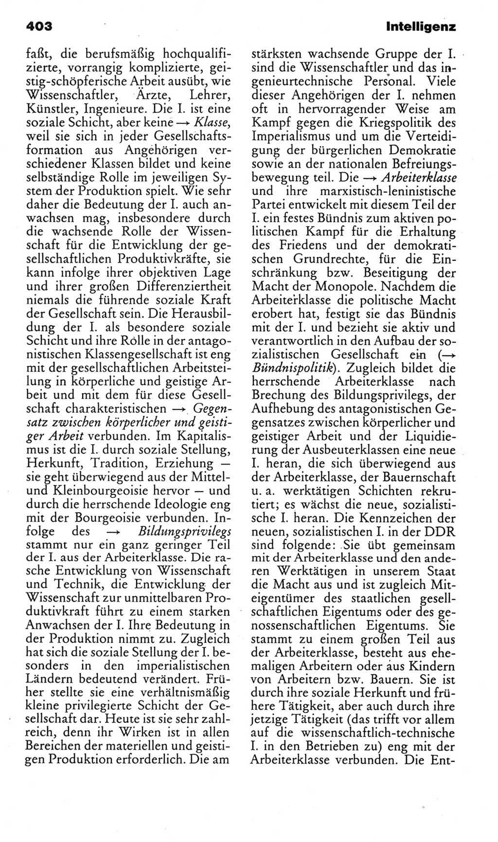 Kleines politisches Wörterbuch [Deutsche Demokratische Republik (DDR)] 1985, Seite 403 (Kl. pol. Wb. DDR 1985, S. 403)