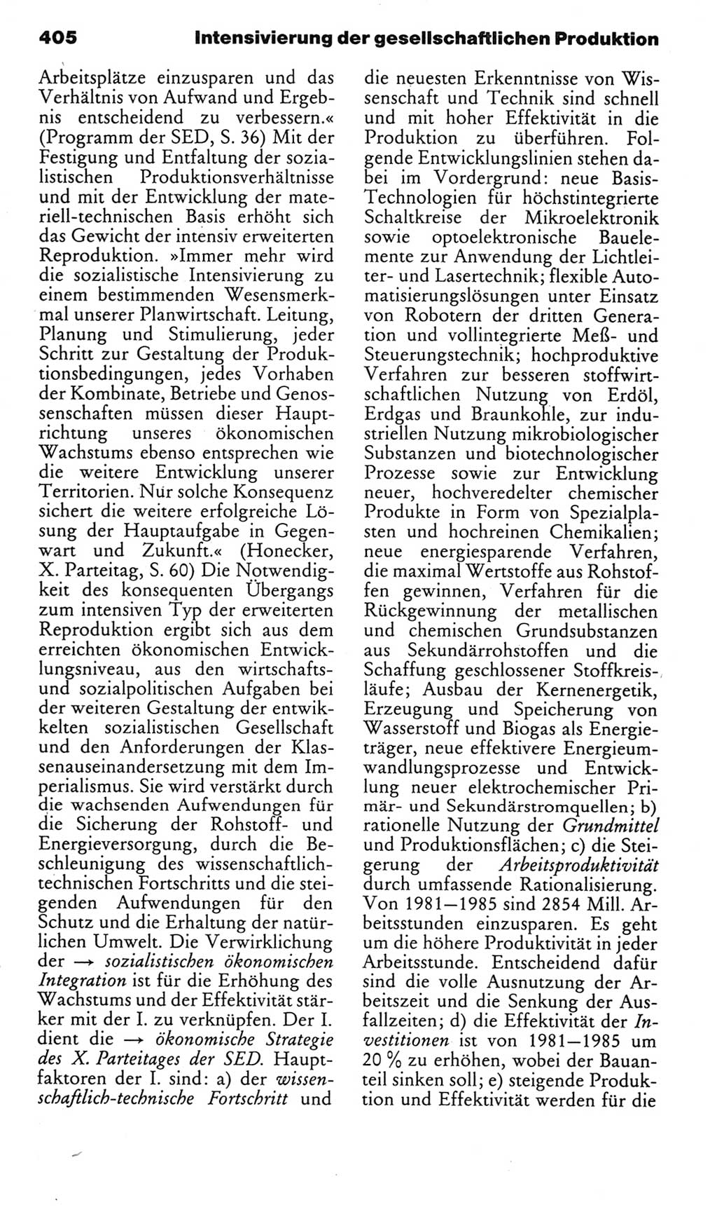 Kleines politisches Wörterbuch [Deutsche Demokratische Republik (DDR)] 1985, Seite 405 (Kl. pol. Wb. DDR 1985, S. 405)