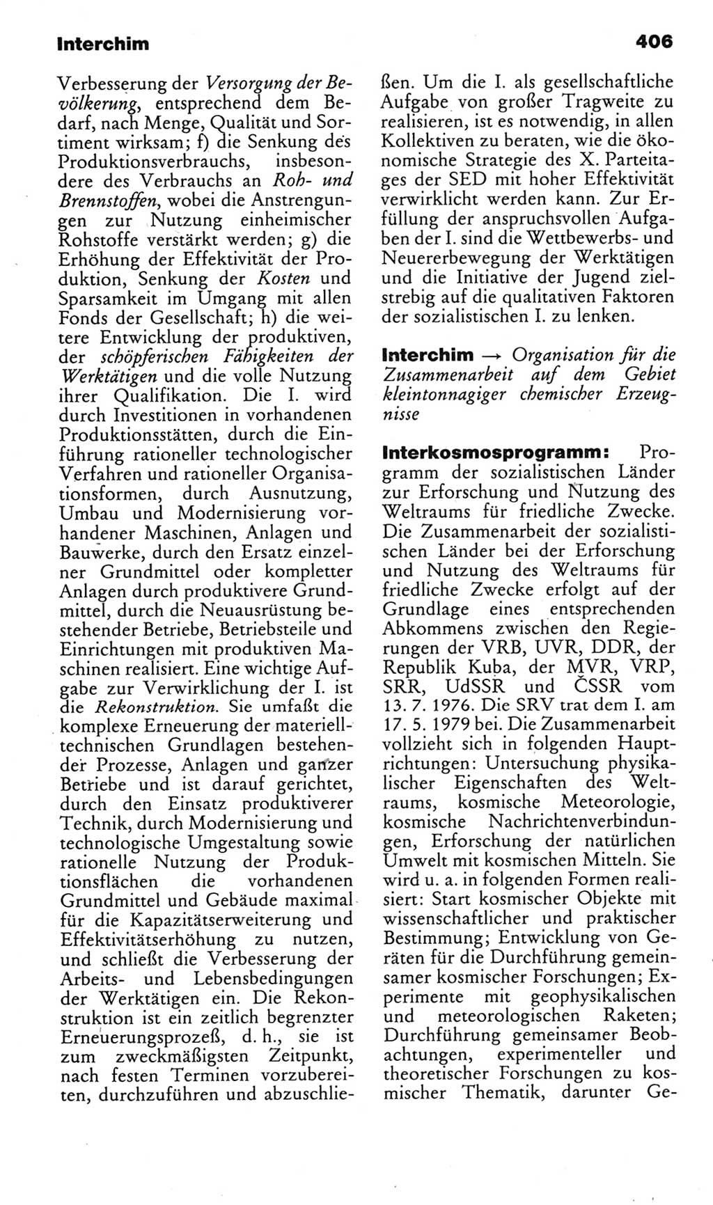Kleines politisches Wörterbuch [Deutsche Demokratische Republik (DDR)] 1985, Seite 406 (Kl. pol. Wb. DDR 1985, S. 406)
