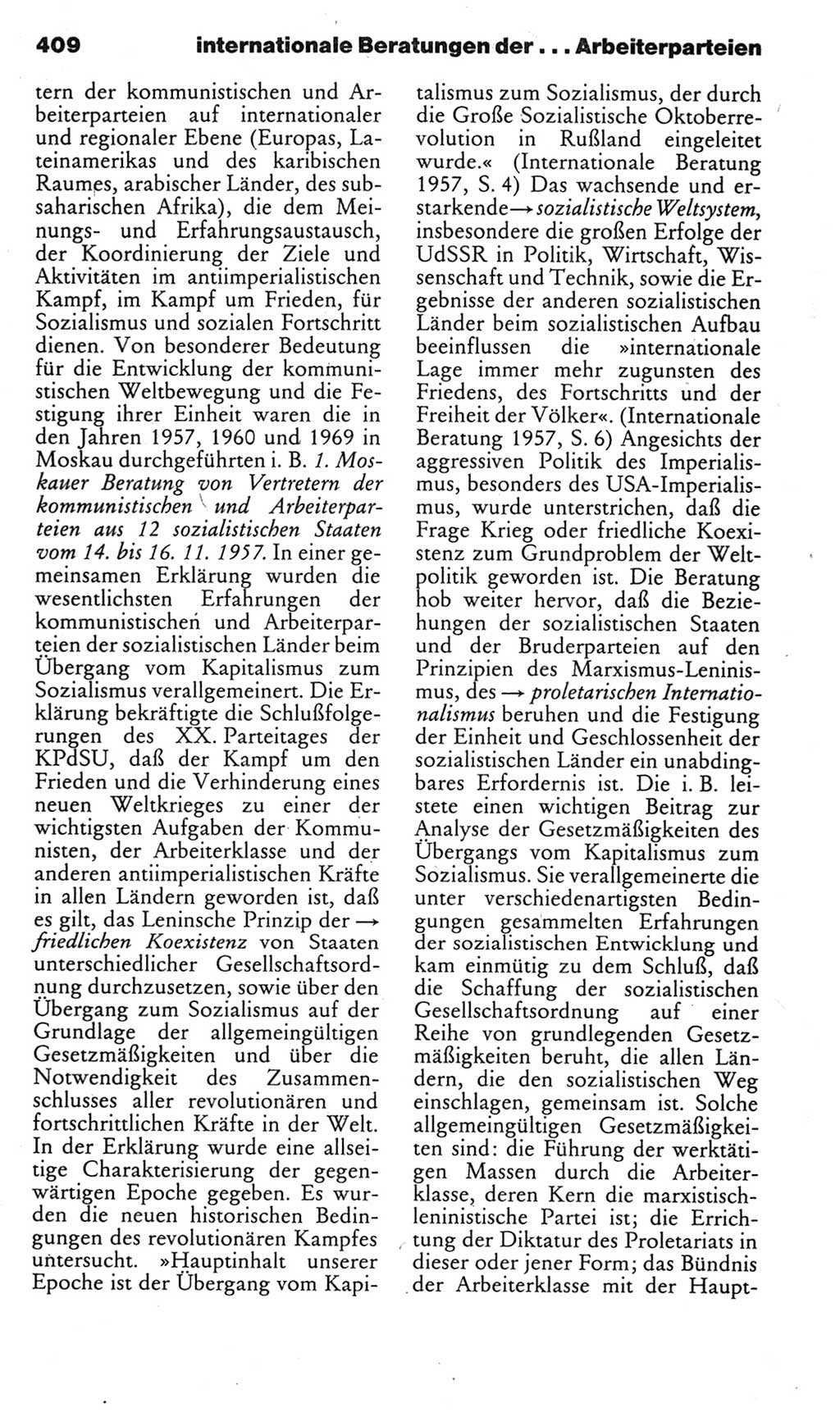 Kleines politisches Wörterbuch [Deutsche Demokratische Republik (DDR)] 1985, Seite 409 (Kl. pol. Wb. DDR 1985, S. 409)